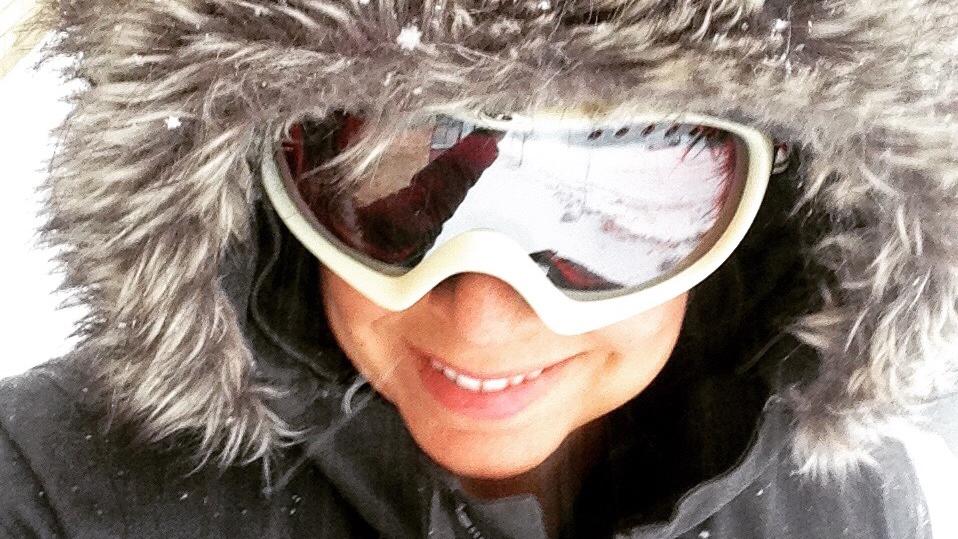 Andrea's snow selfie
