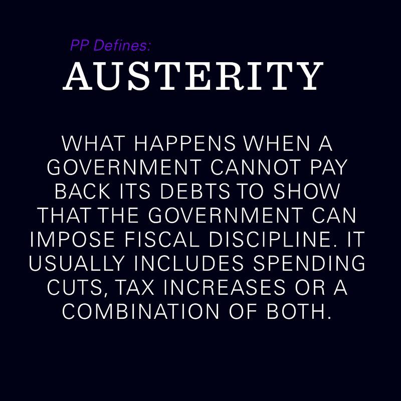 Austerity defined by Purple Politics