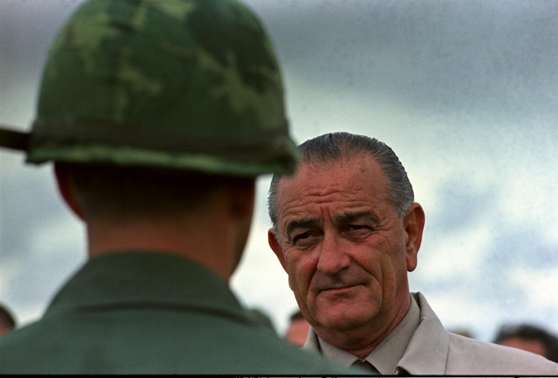 President Lyndon B. Johnson's visit to Vietnam