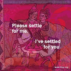 Please settle for me. I've settled for you.