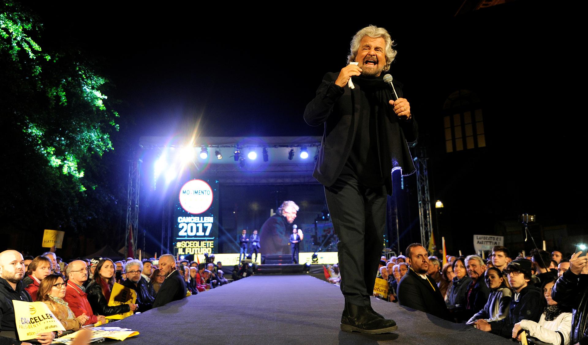 5 Star movement founder Beppe Grillo