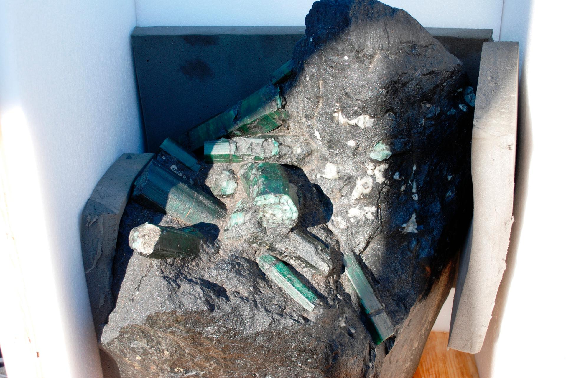 The Bahia Emerald, shown in 2008. The gem, valued upwards of $400 million, is the subject of an custody battle being heard in a Los Angeles court.