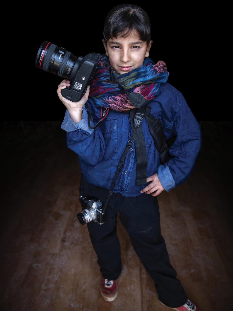 Muntaha, 12, wants to be a photographer.