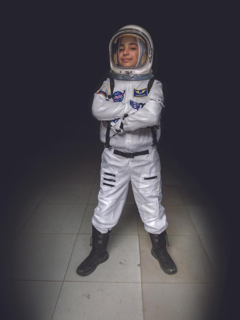 Haja, 12, wants to be an astronaut.