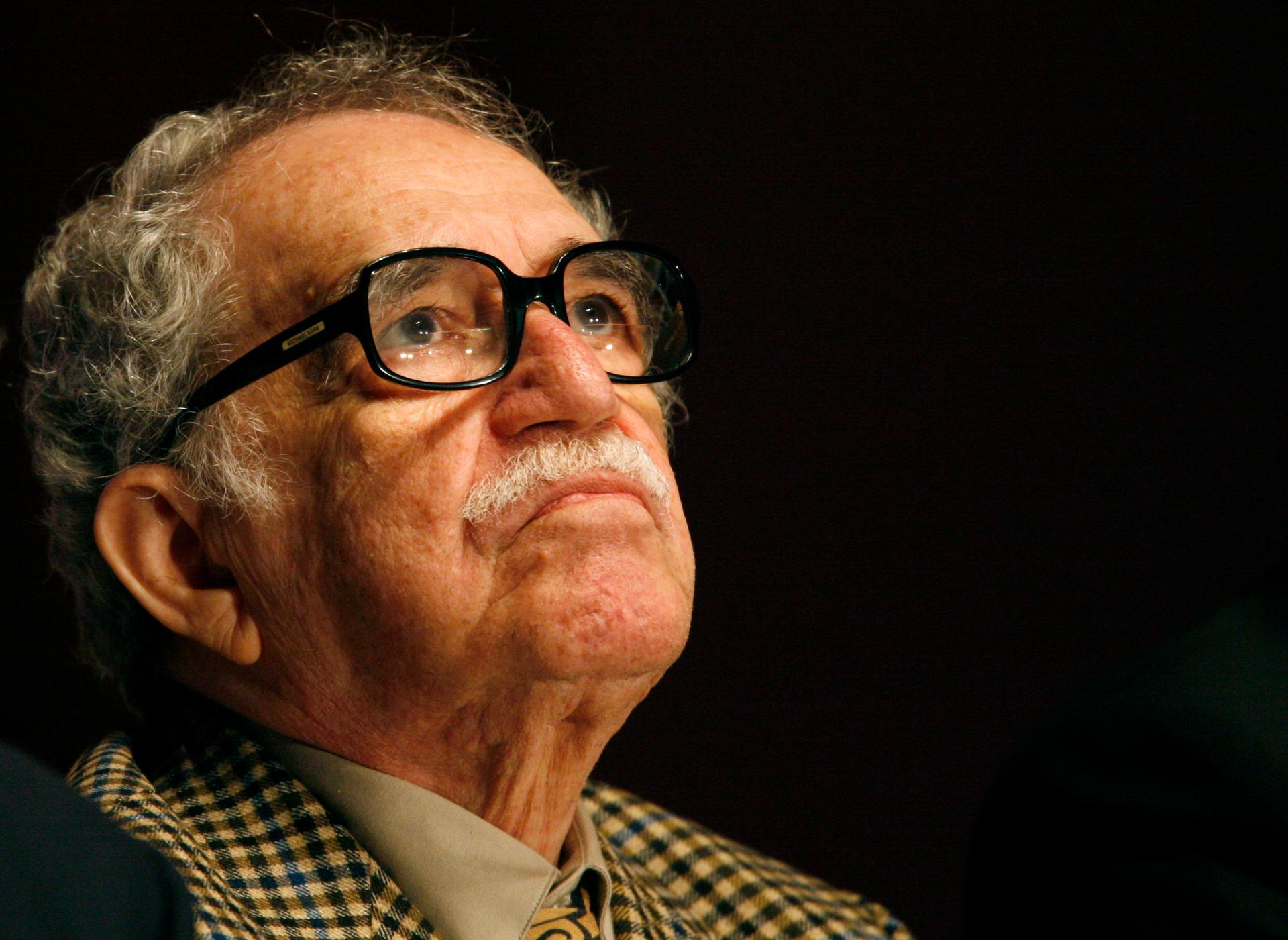 Gabriel Garcia Marquez, at a conference in Mexico in 2007.