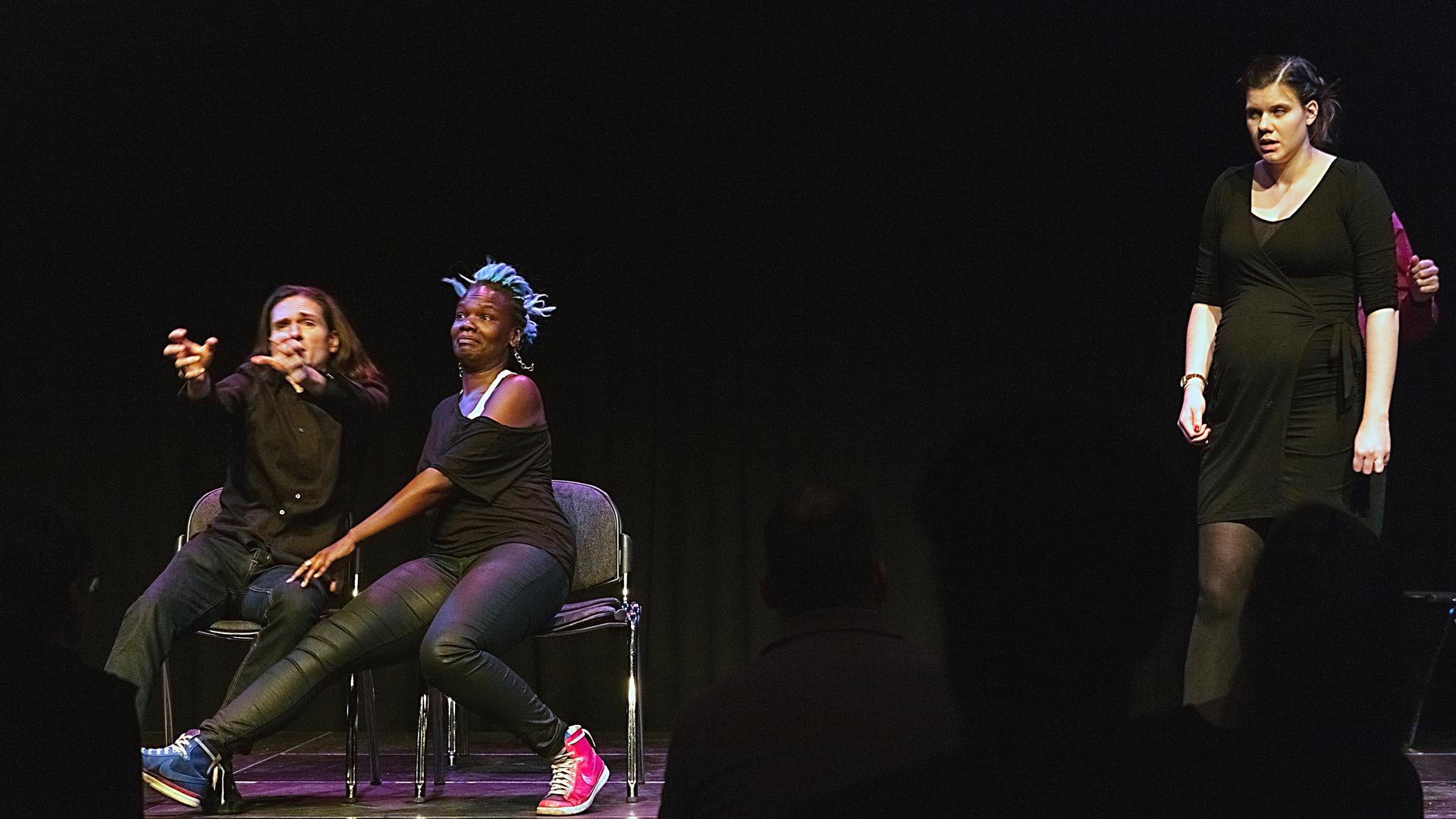 A performance from the Netherlands-based comedy improv group Easy Laughs. 