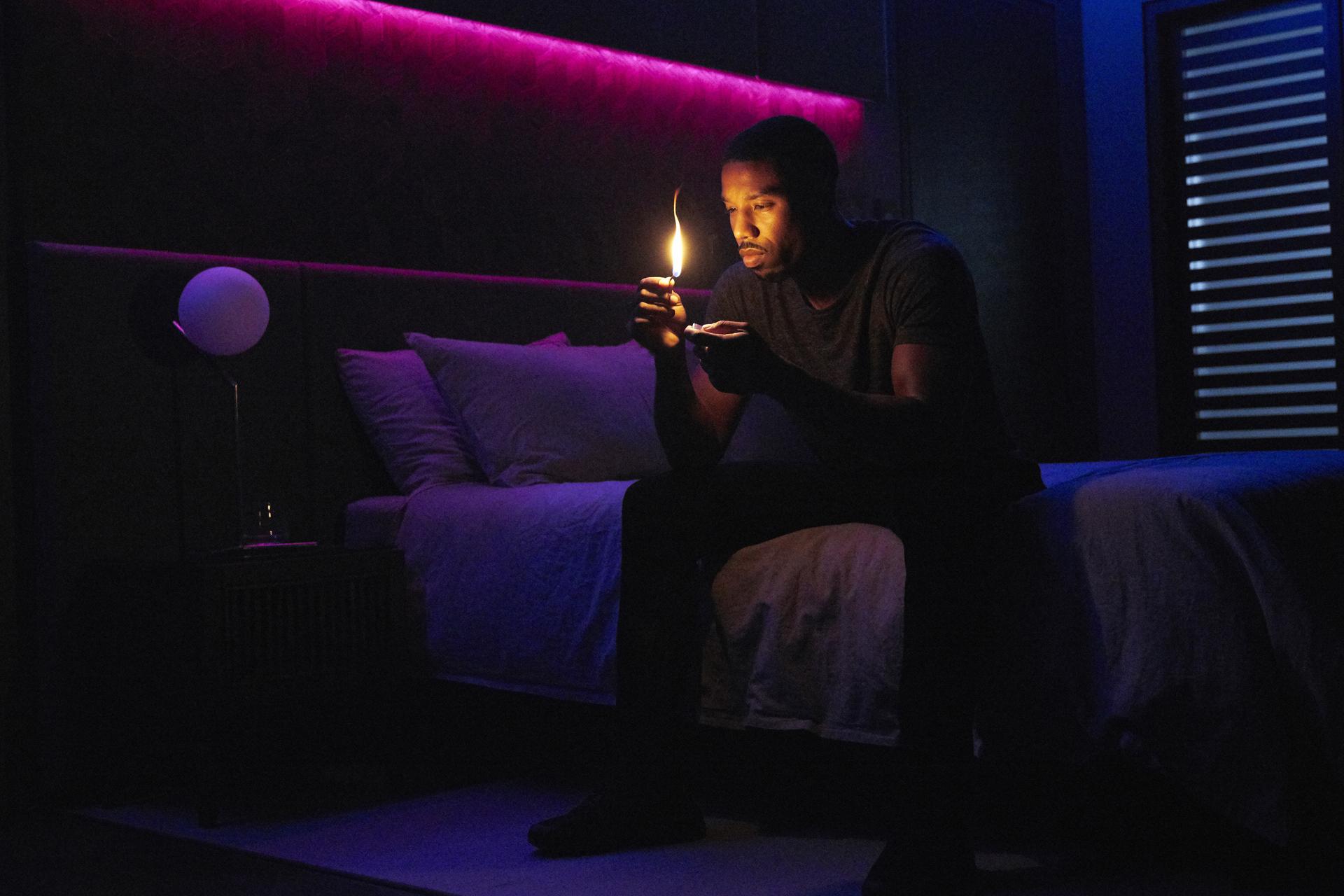 Michael B. Jordan in HBO’s “Fahrenheit 451.”
