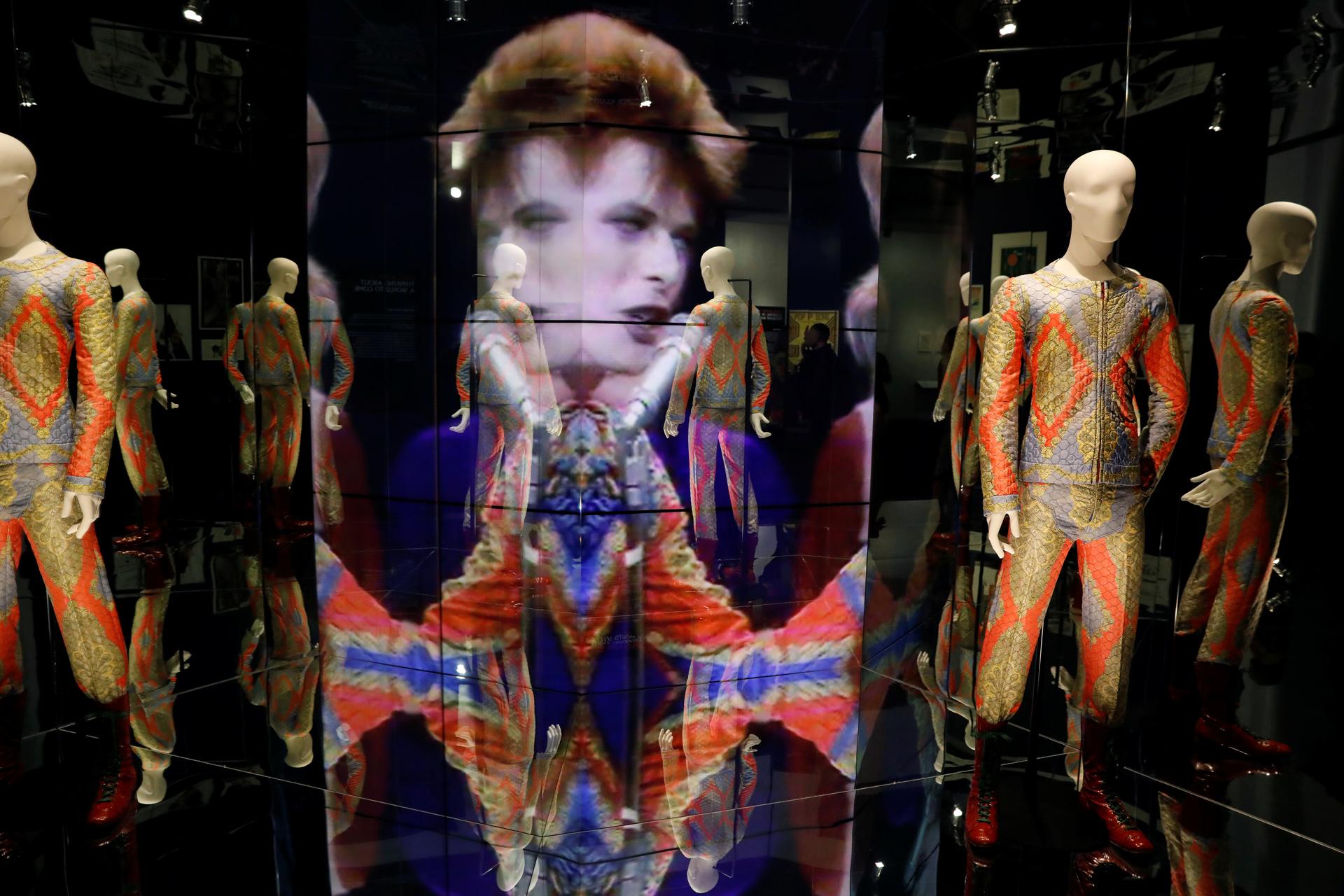 The “David Bowie is” exhibit at the Brooklyn Museum.