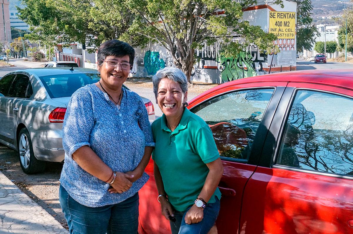Patricia Torres Matus and Alejandra Maya Corzo say their rider services ensure safety for both the driver and client.