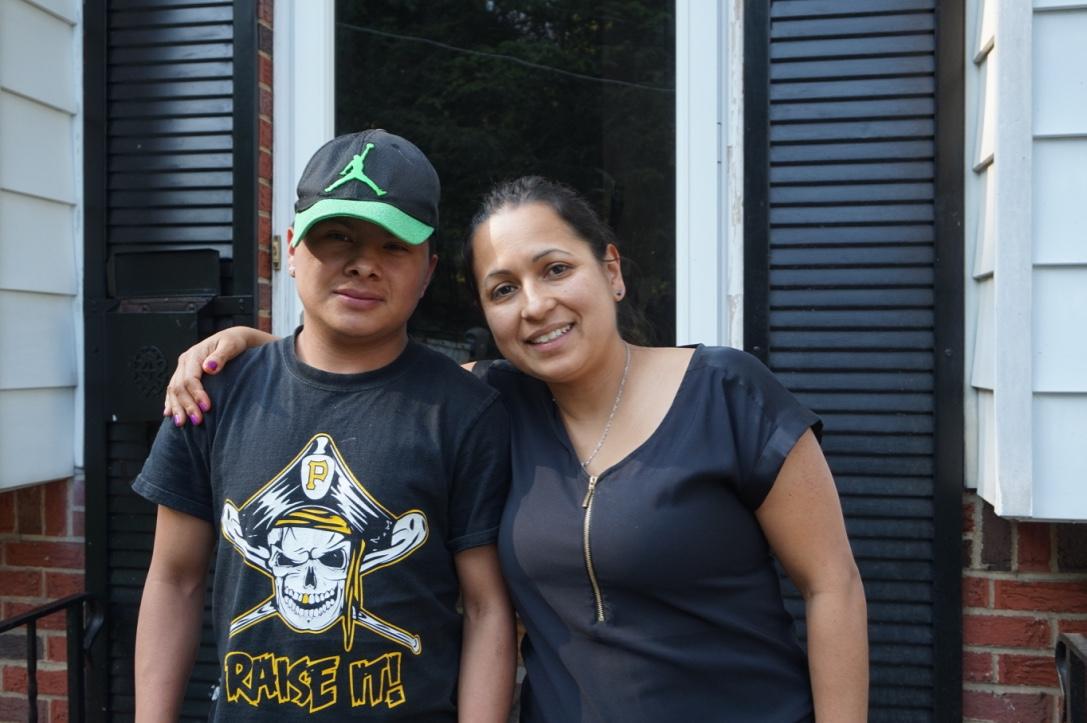Bartolo and his foster mother Monica Ruiz