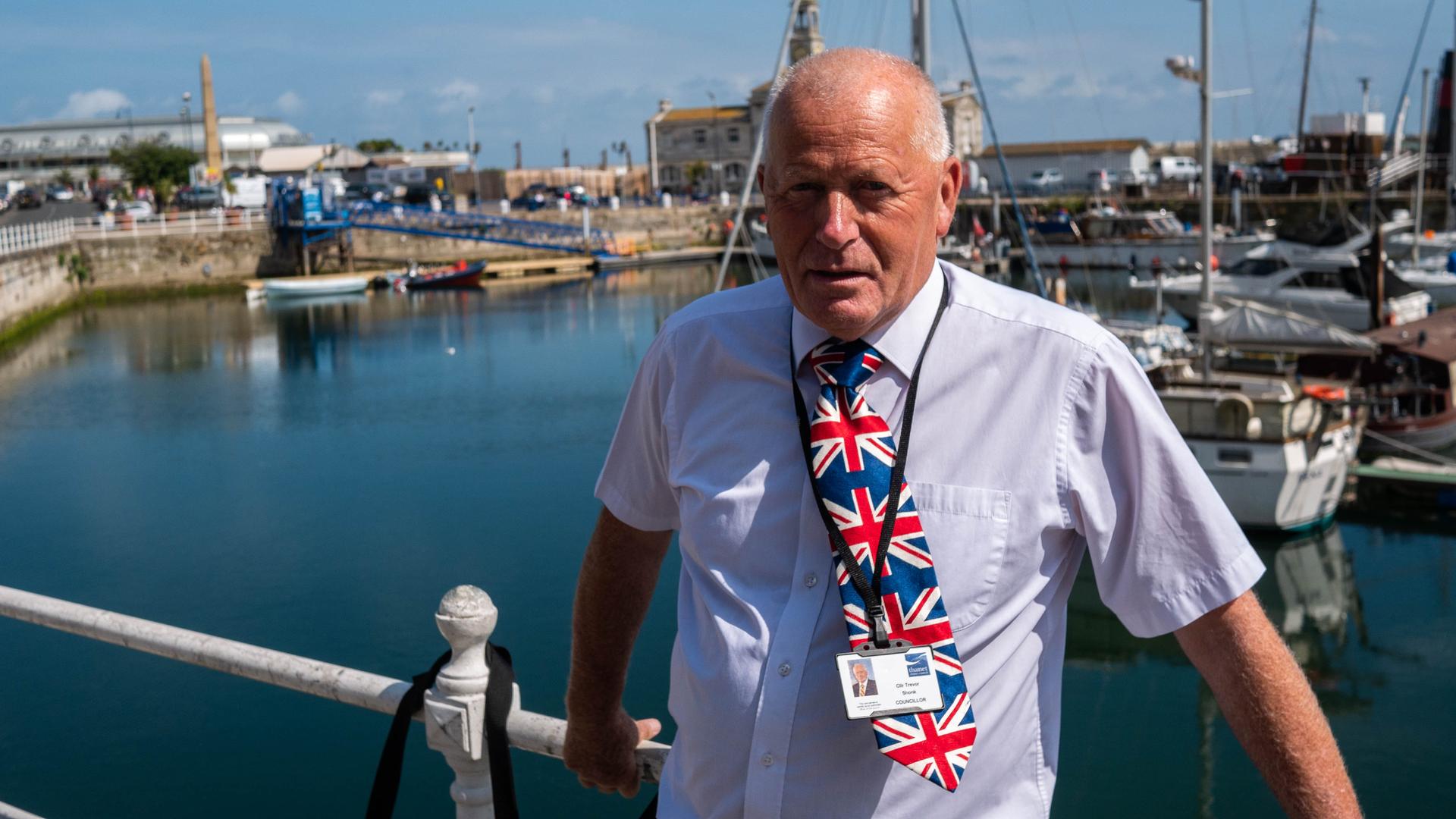 Trevor Shonk is mayor and city councillor in Ramsgate, a town on the coast of Kent, just across the English channel from the shoreline of France. 