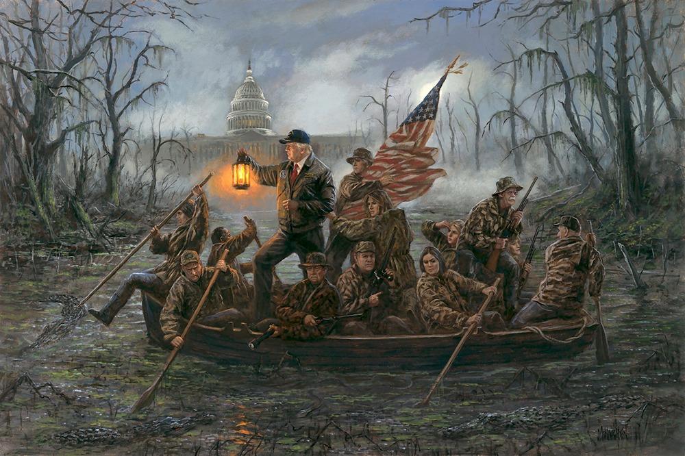 “Crossing The Swamp” by Jon McNaughton