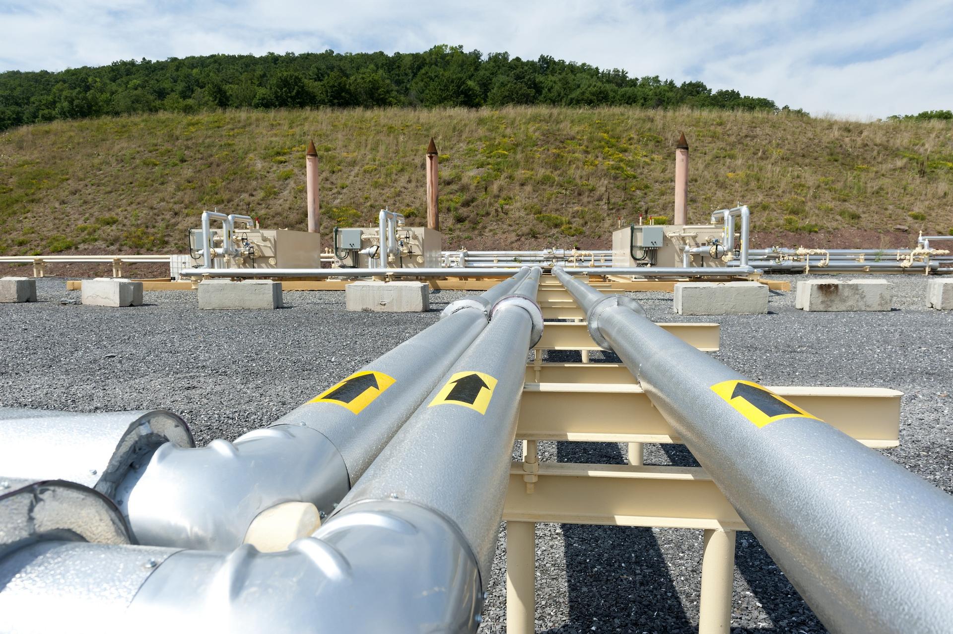 Shale gas pipes