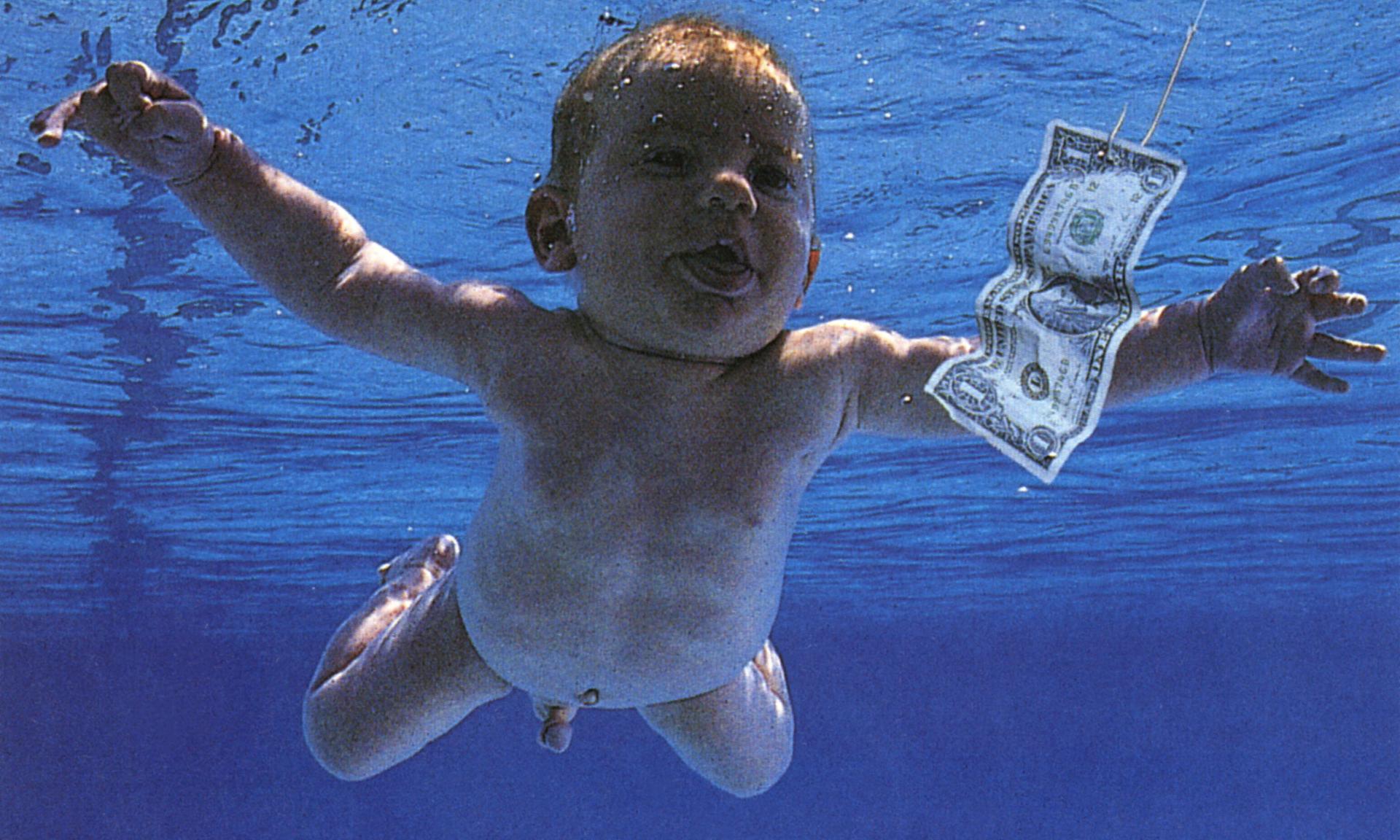 The cover of Nirvana’s 1991 album “Nevermind.”