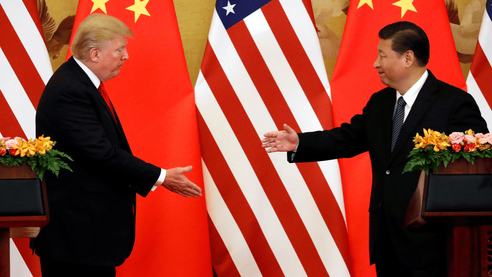 Trump meets with Jinping in China