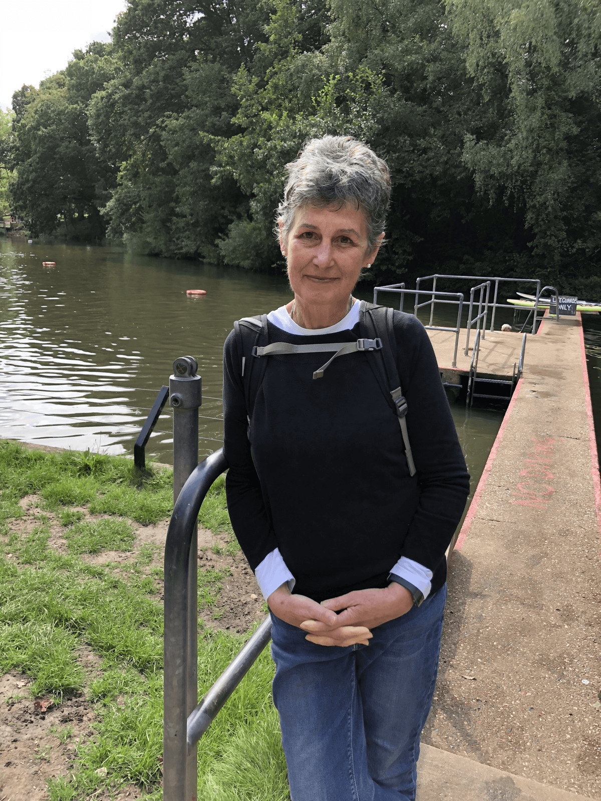 Nicky Mayhew is the co-chair of the Kenwood Ladies' Pond Association