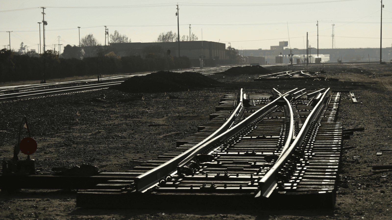 an unfinished train track in fresno