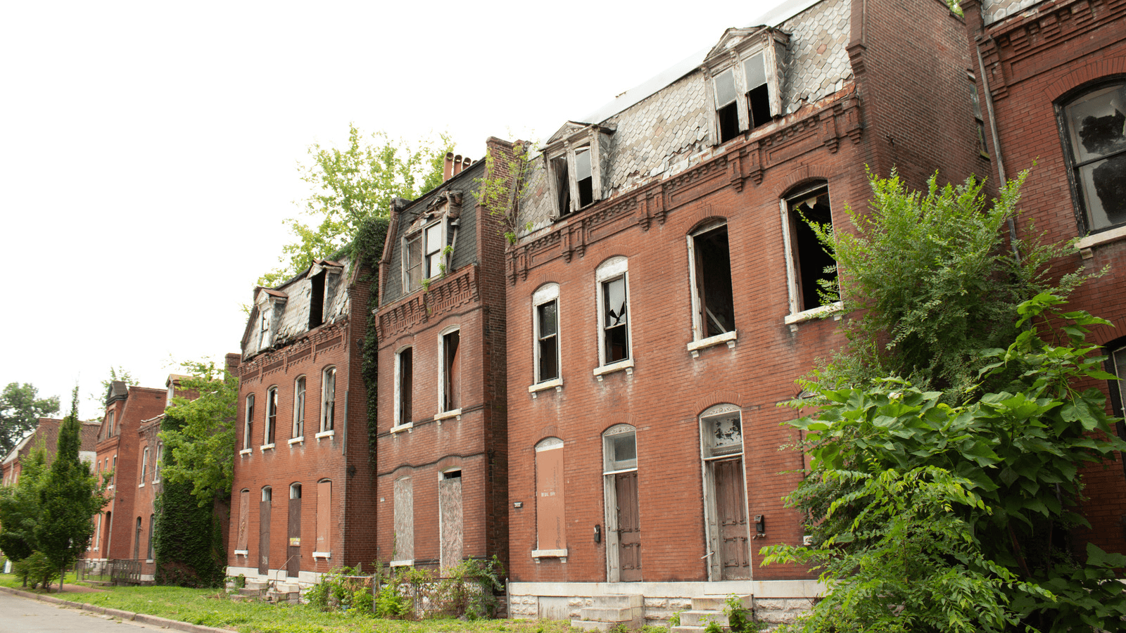 Abandoned homes in Hyde Park neighborhood. 