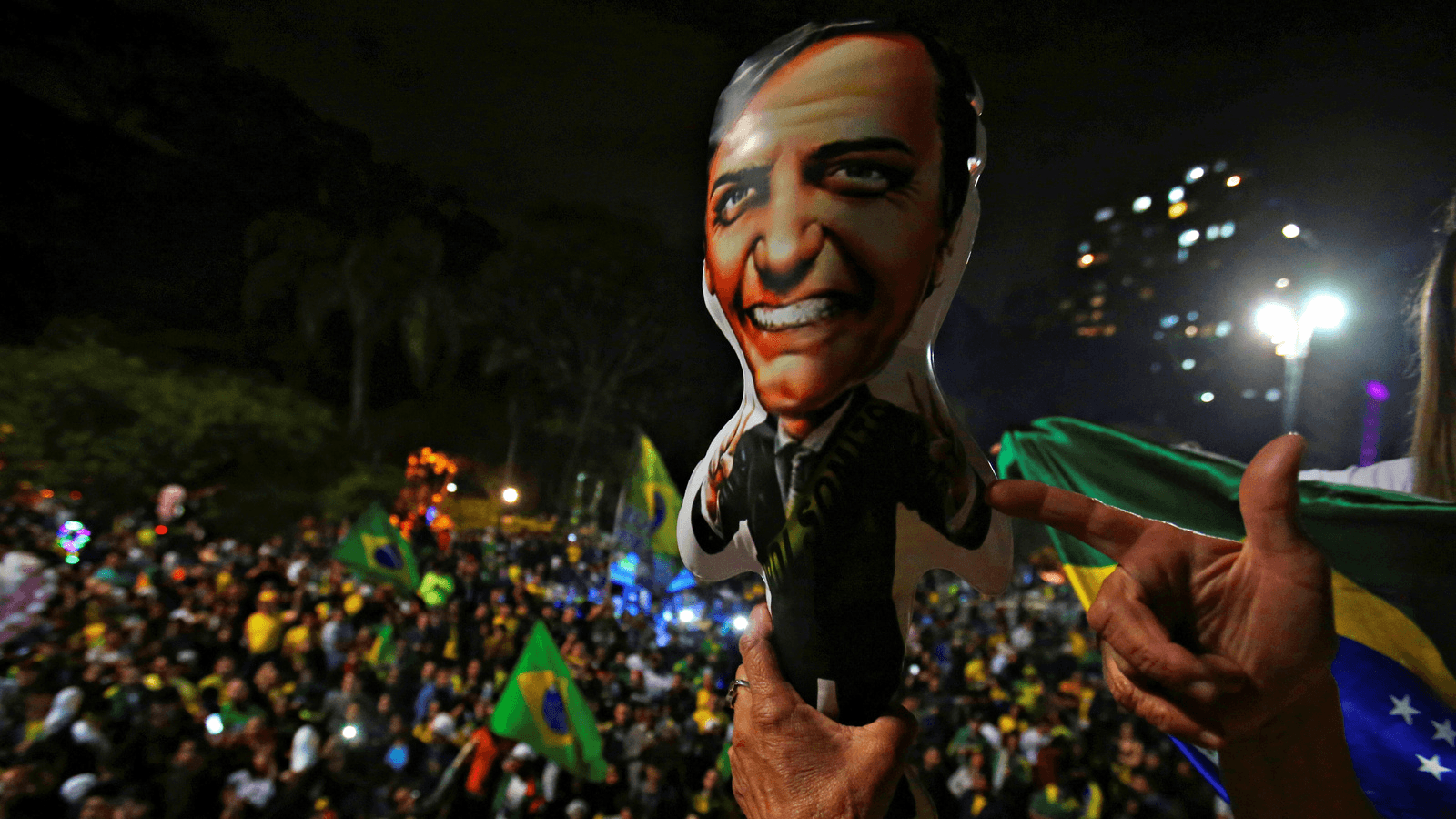 brazilian supporters of president-elect jair bolsonaro