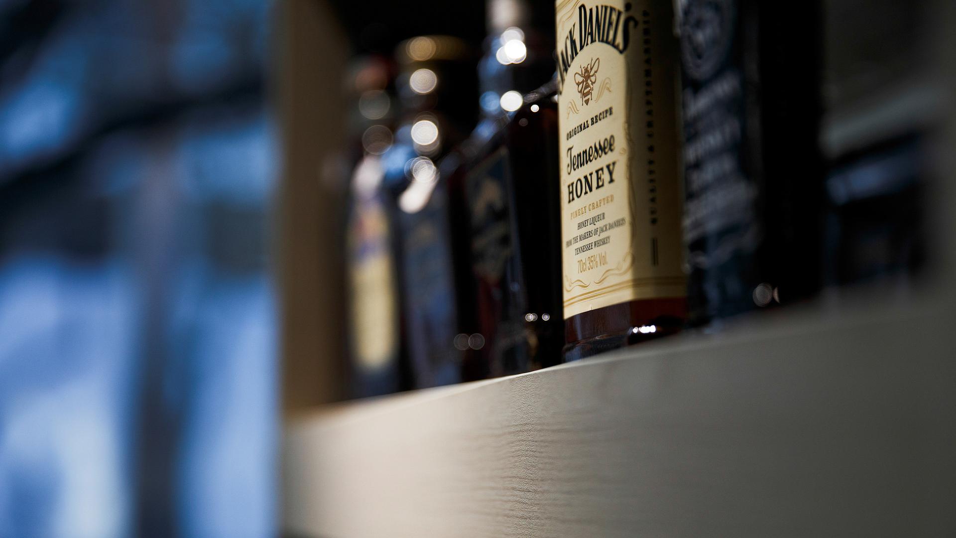 A bottle of Jack Daniel’s Tennessee whiskey in a store in Beijing. China imposed 25 percent tariffs on US whiskeys back in July in response to President Trump’s tariffs. 