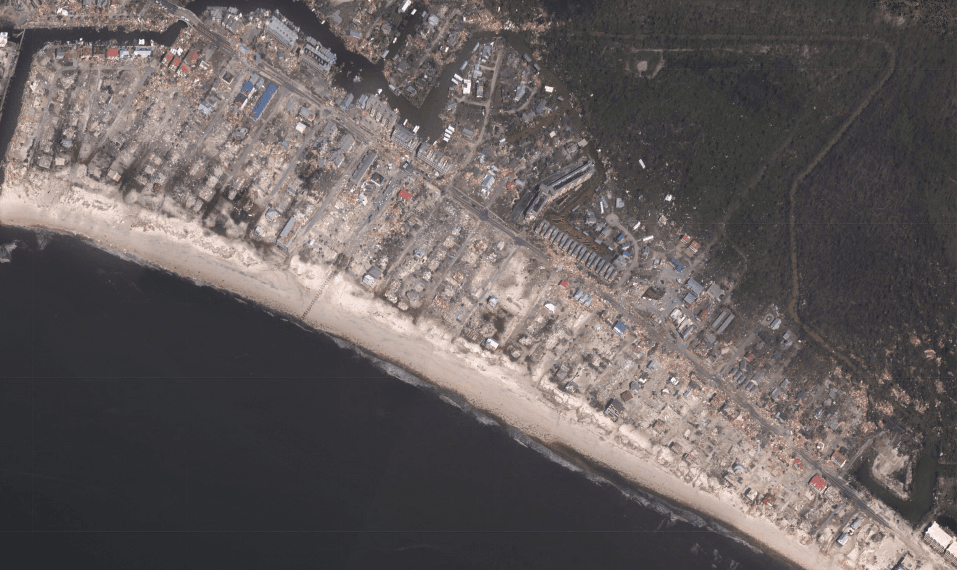 Mexico Beach, Florida, after Hurricane Michael