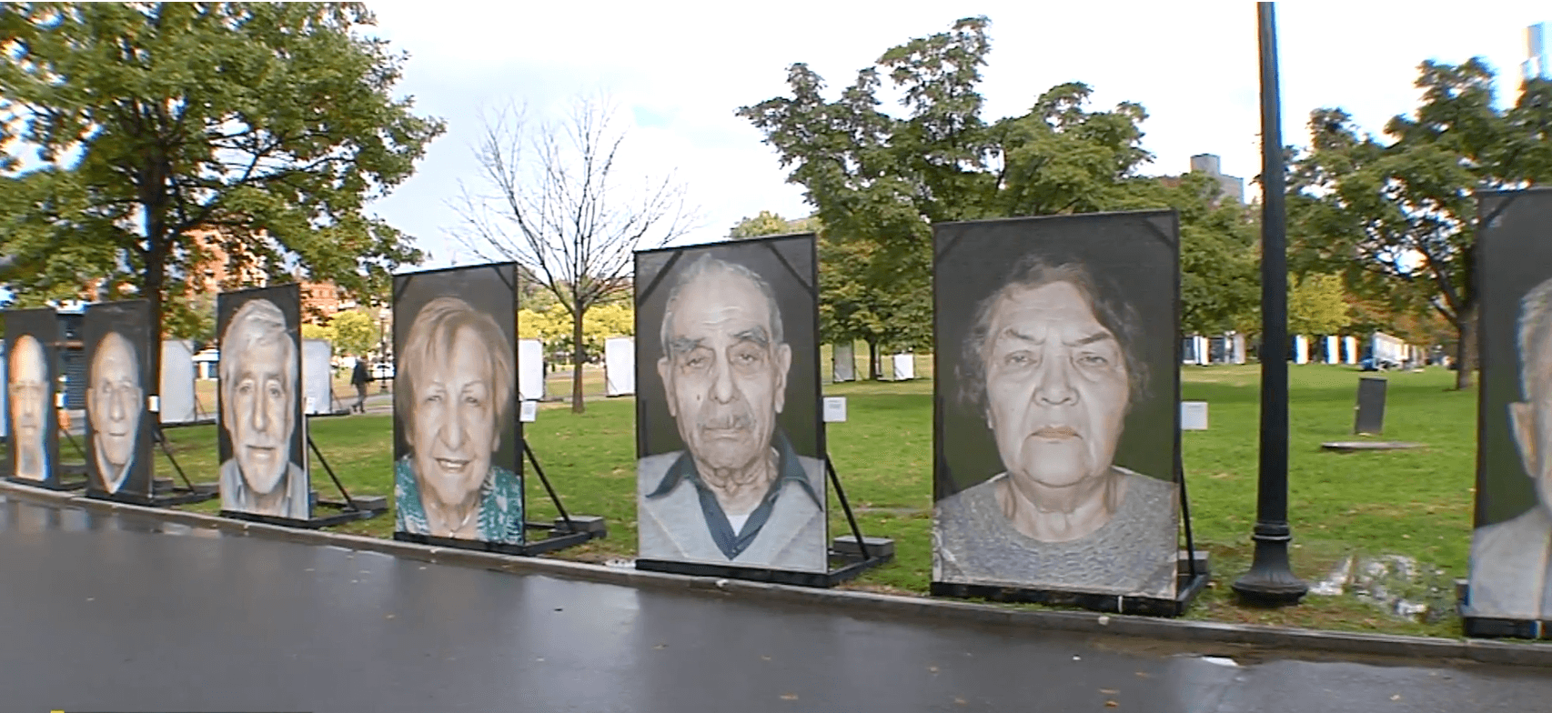 Faces of holocaust survivors 