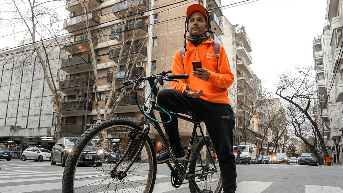 a man on a bike in argentina