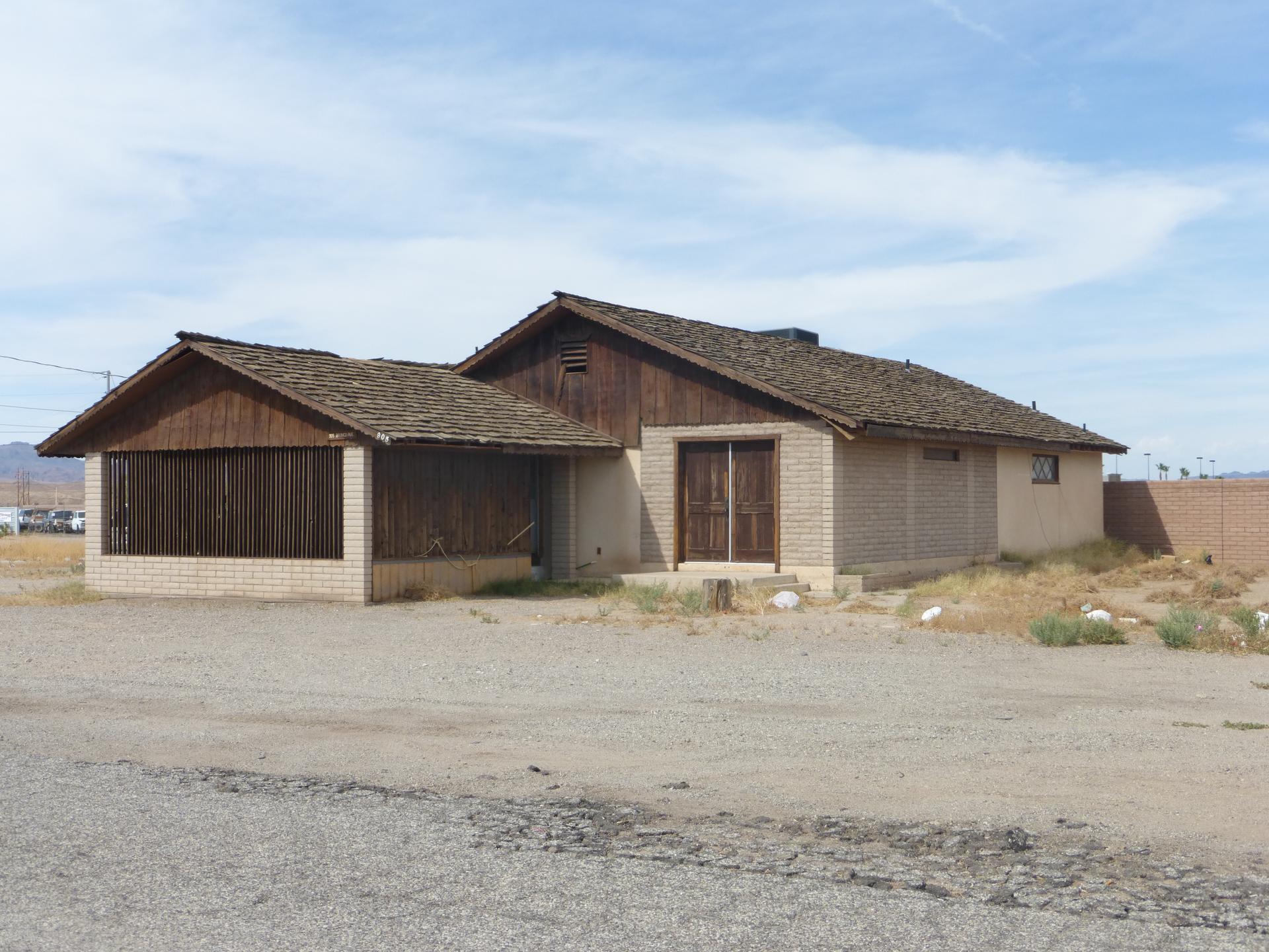 Former barrack turned into a house in nearby town of Parker, Arizona. 