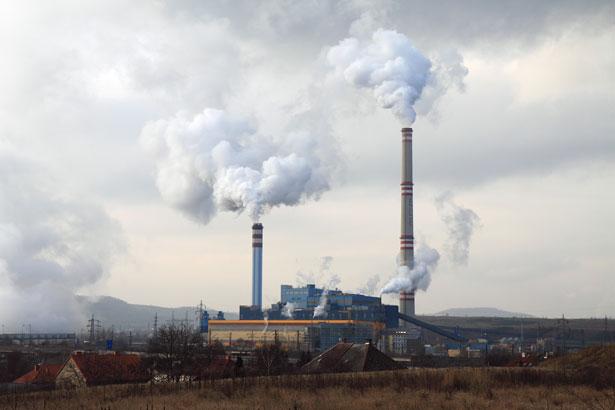 Coal plant emission
