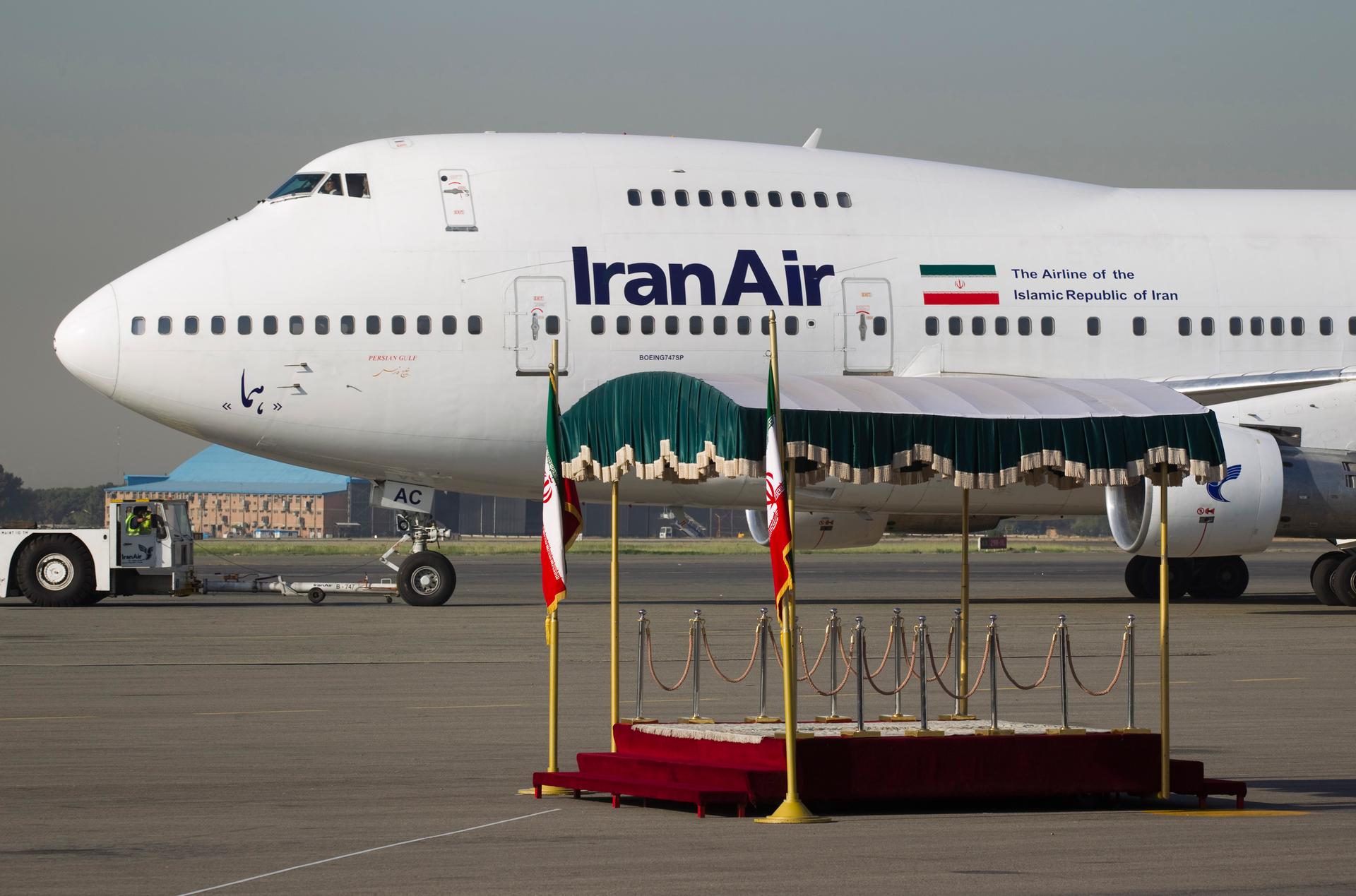 A IranAir Boeing 747SP aircraft is pictured before leaving Tehran's Mehrabad airport September 19, 2011.