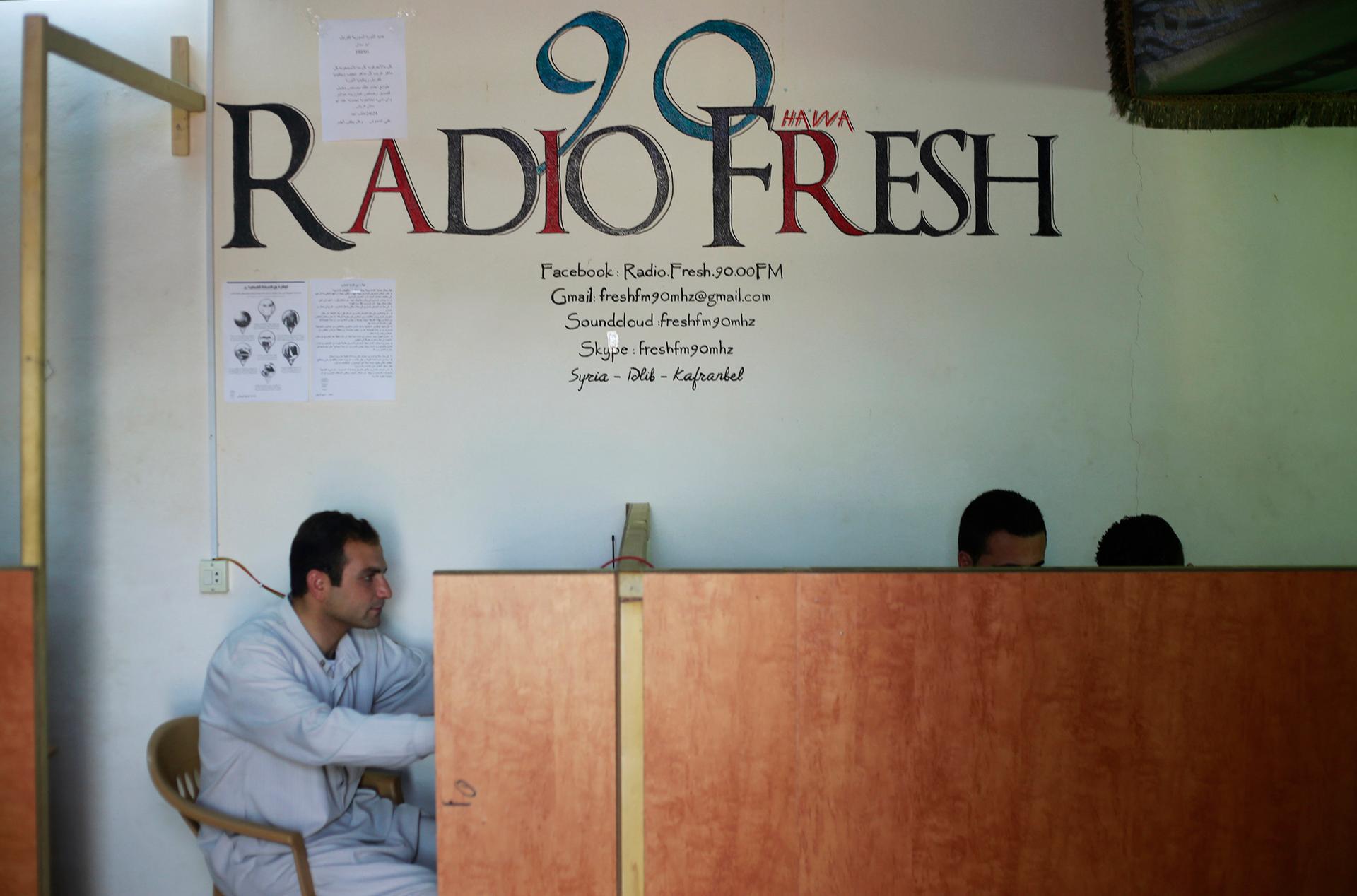 the  sign of the Radio Fresh station