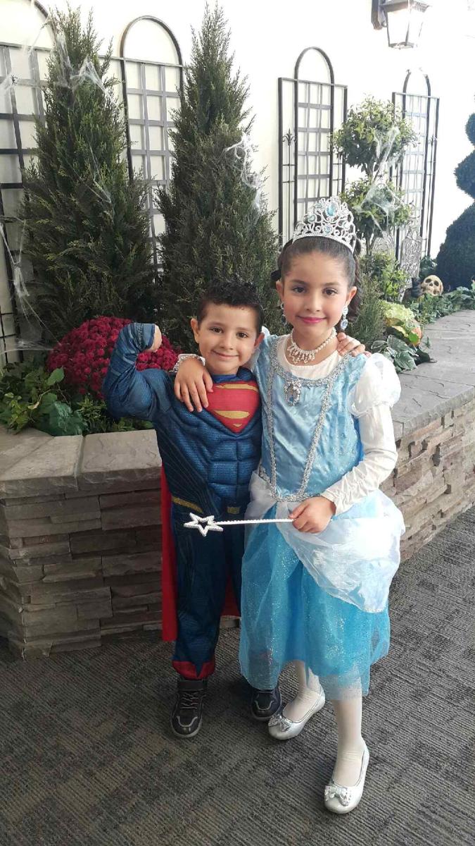Feras and Houda Mourad celebrating Halloween in Toronto.