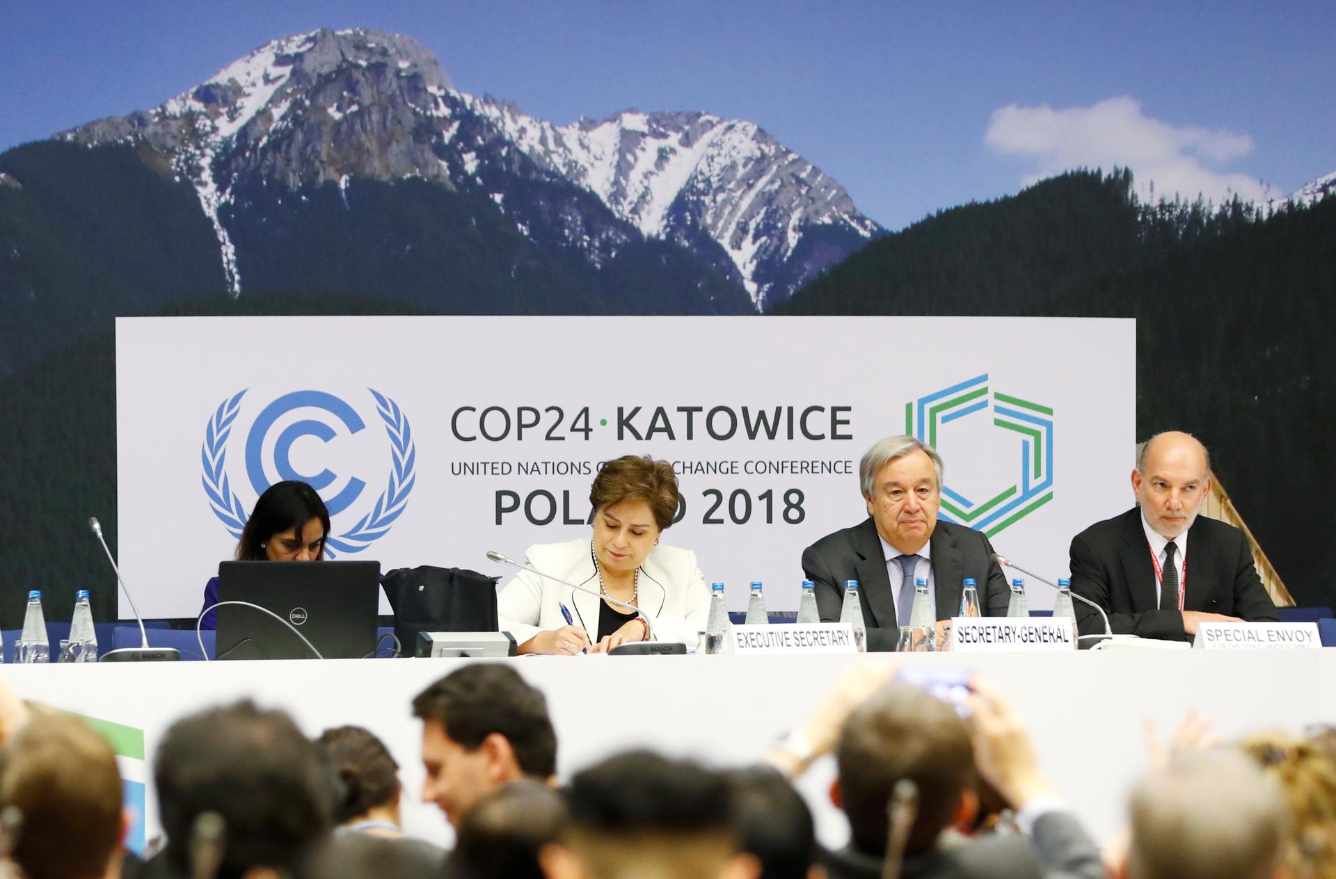 COP 24 session in Katowice, Poland