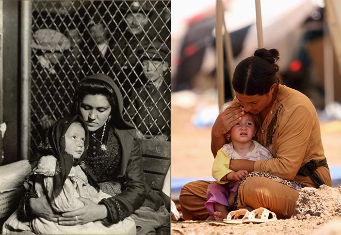 Syrian refugee Ellis Island immigrant match photos 12