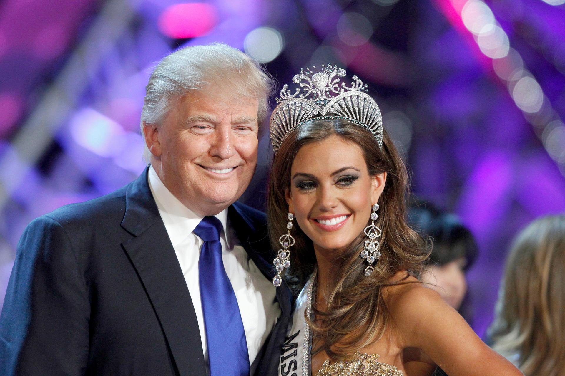 Donald Trump, back in 2013 when Univision was still interested in airing the Miss USA beauty contest,  a franchise the businessman co-owns. On June 25th Univision cut ties with the pageant and all other businesses associated Trump after he made negative r