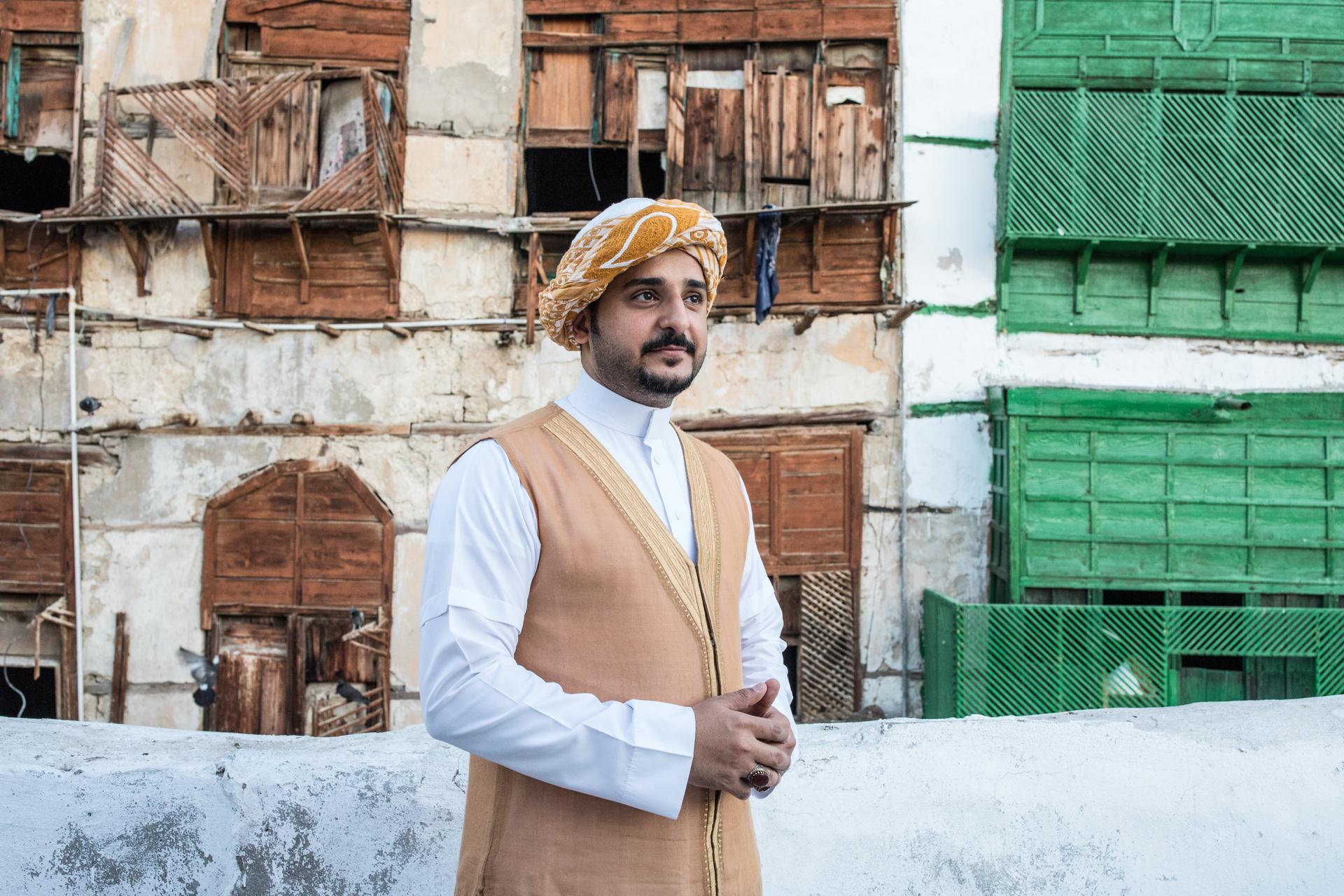 Kamal, a tour guide in Jeddah, Saudi Arabia.