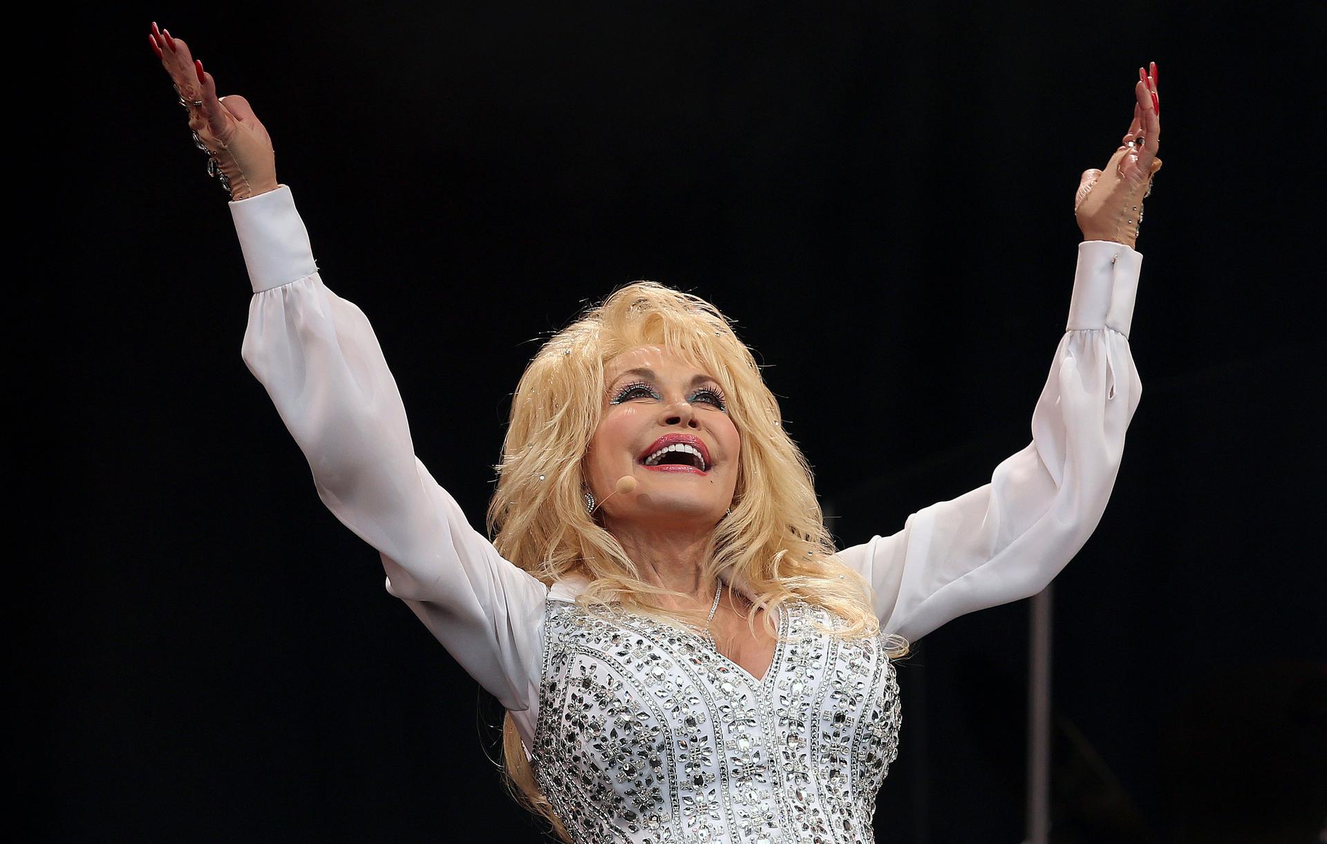 Dolly Parton performs in 2014.