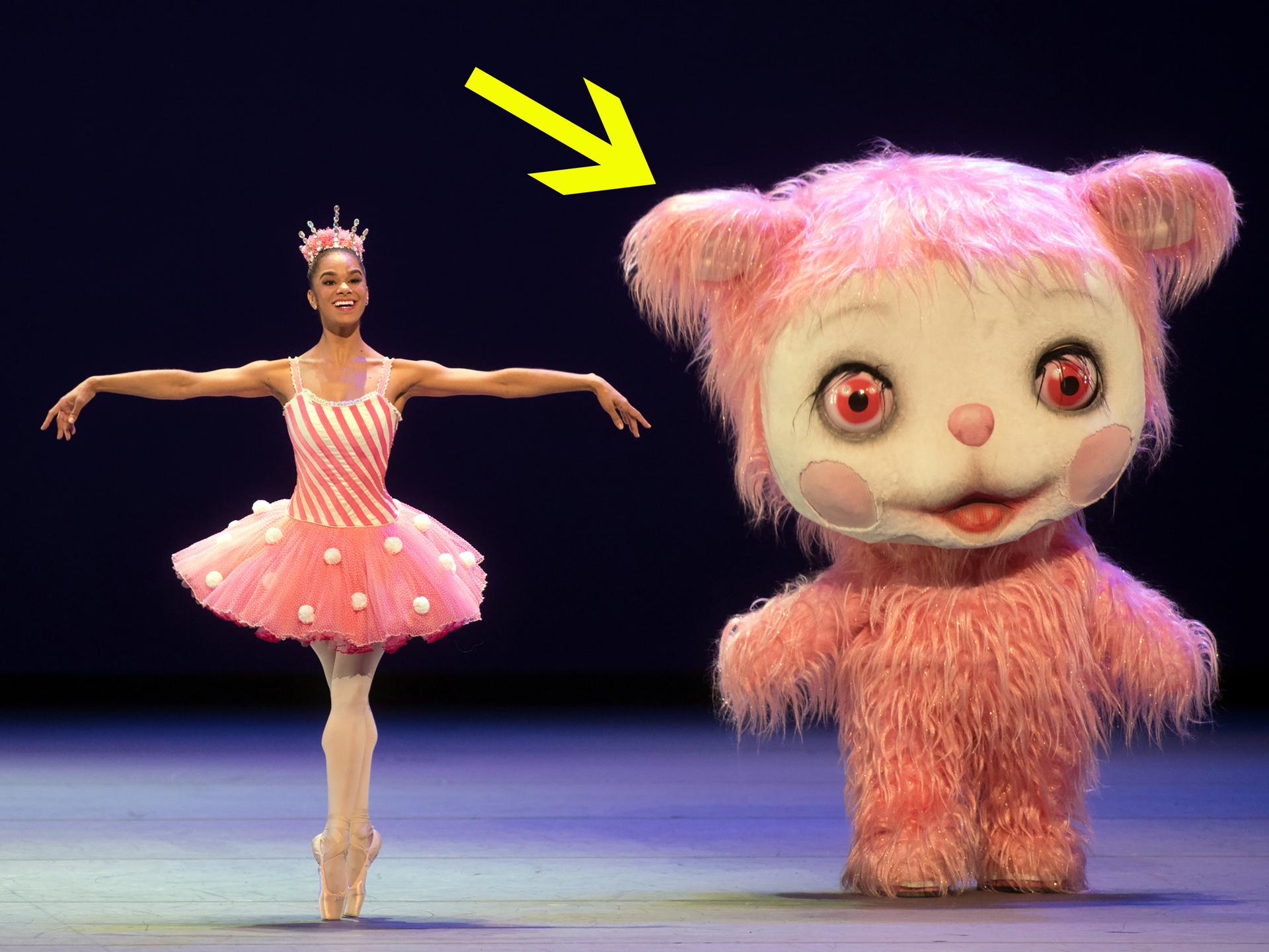 Iggy Berlin as The Pink Yak with Misty Copeland in “Whipped Cream.”
