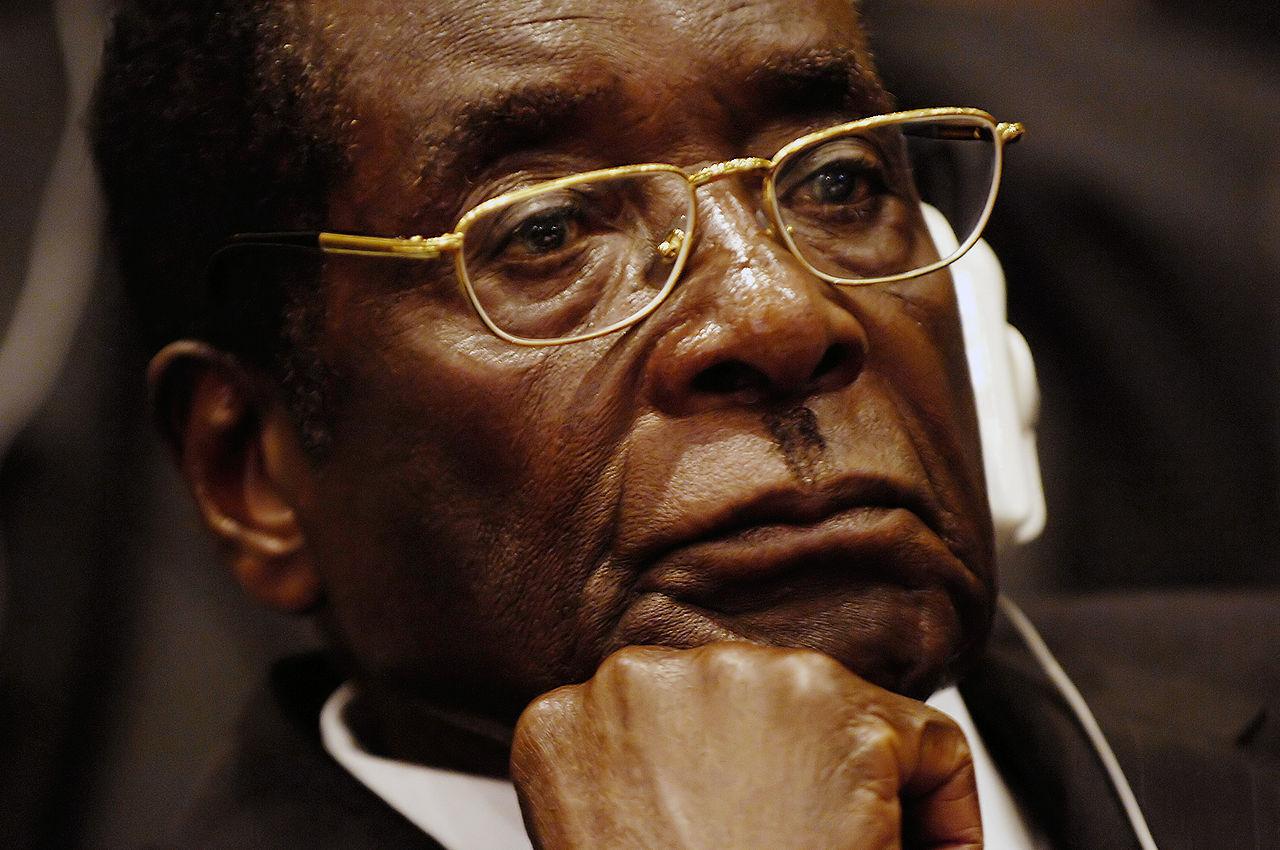 Robert Mugabe at the African Union summit in Addis Ababa, 2008