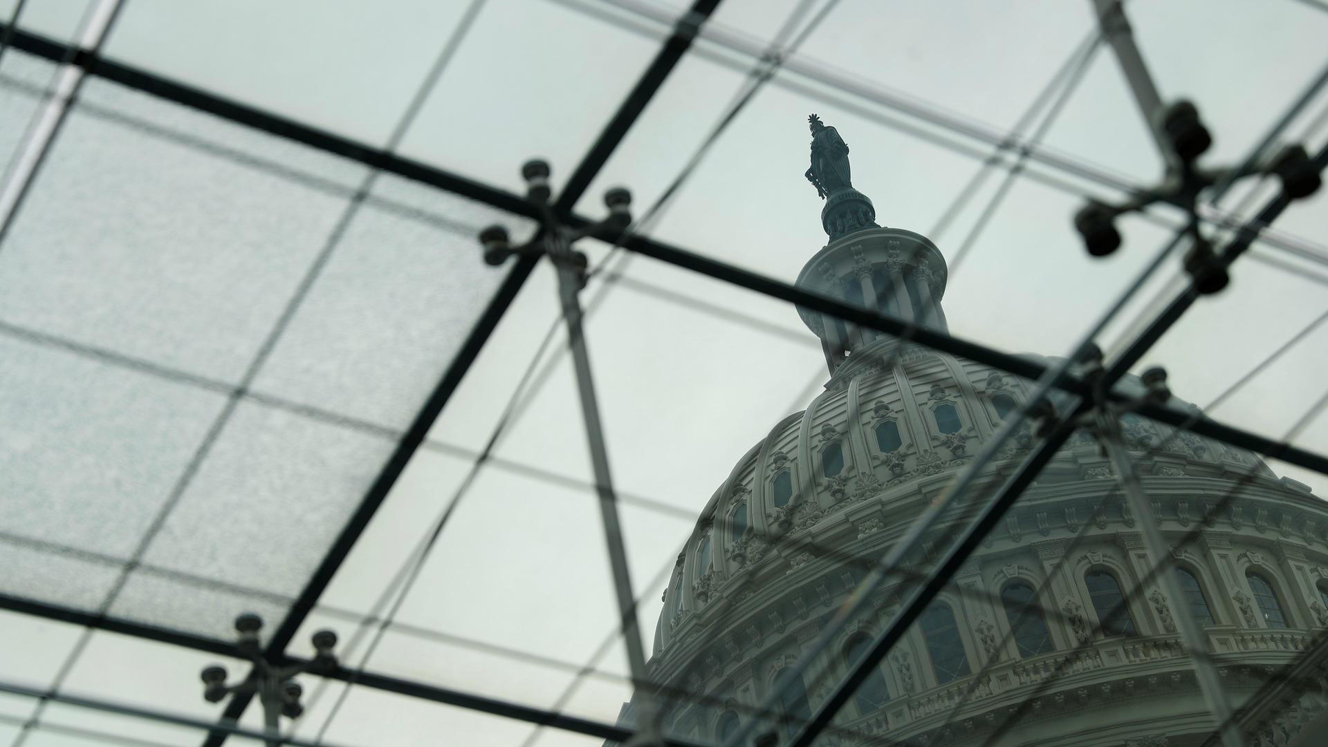 The US Capitol Building is seen from the Congressional Visitors Center in Washington, DC, Dec. 6, 2017.