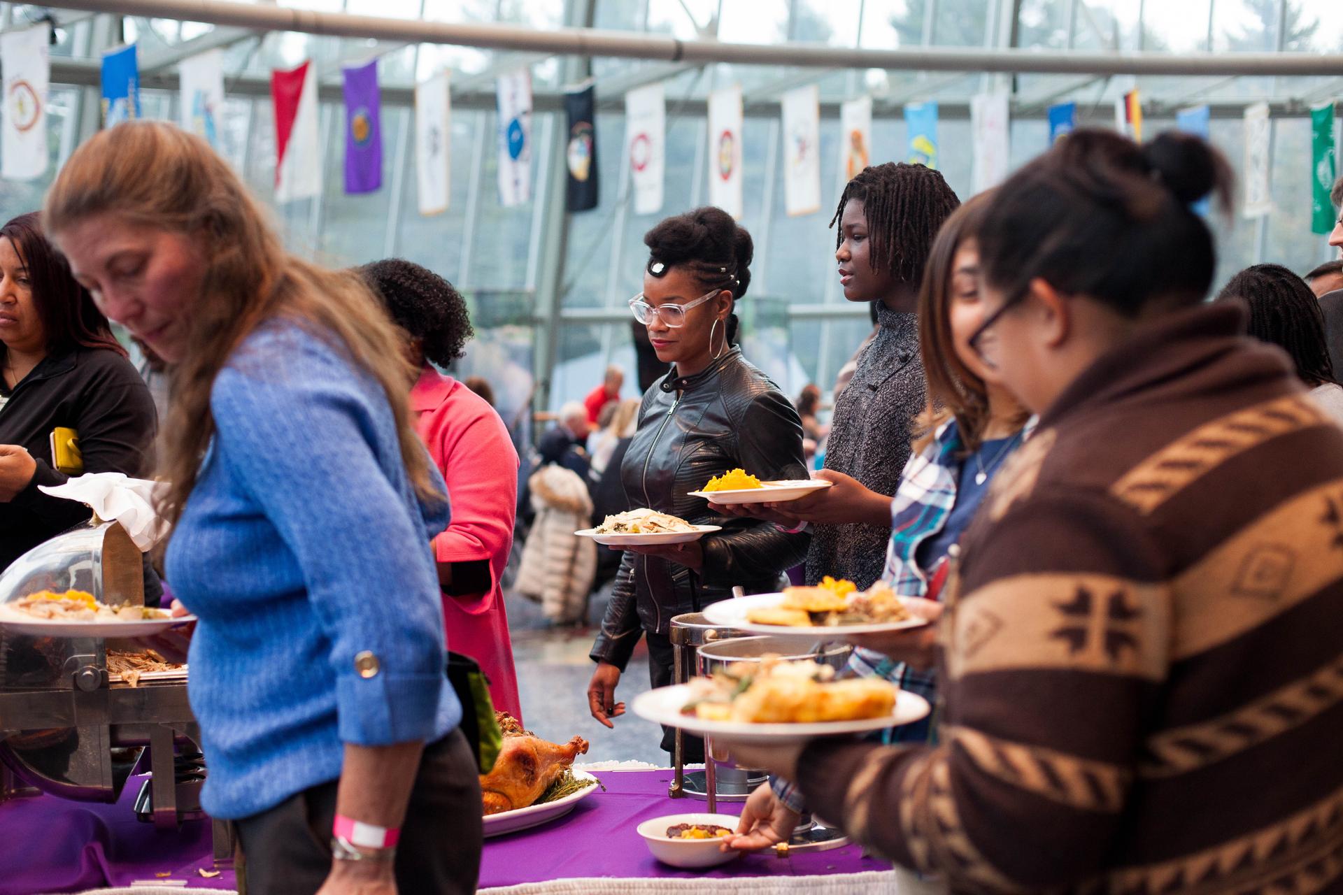 Roughly 220 guests came to the Mashantucket Pequot Museum for this year’s annual Thanksgiving FEAST. It was the second time the event was both held and sold out. 