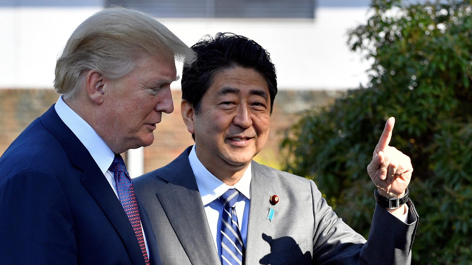 trump and abe