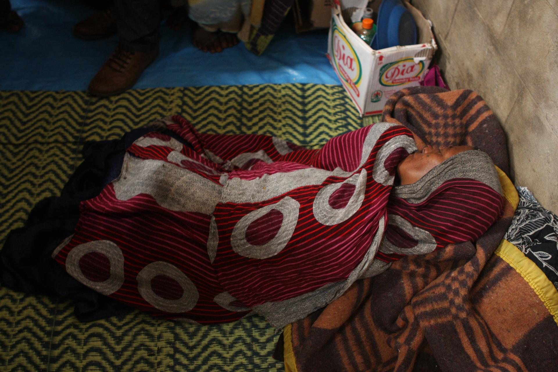 At a camp for displaced Oromo outside Harar, Ethiopia, this Oromo woman is catatonic with grief. She lost four children during the evictions from the Somali region, and has no idea of their whereabouts or condition.
