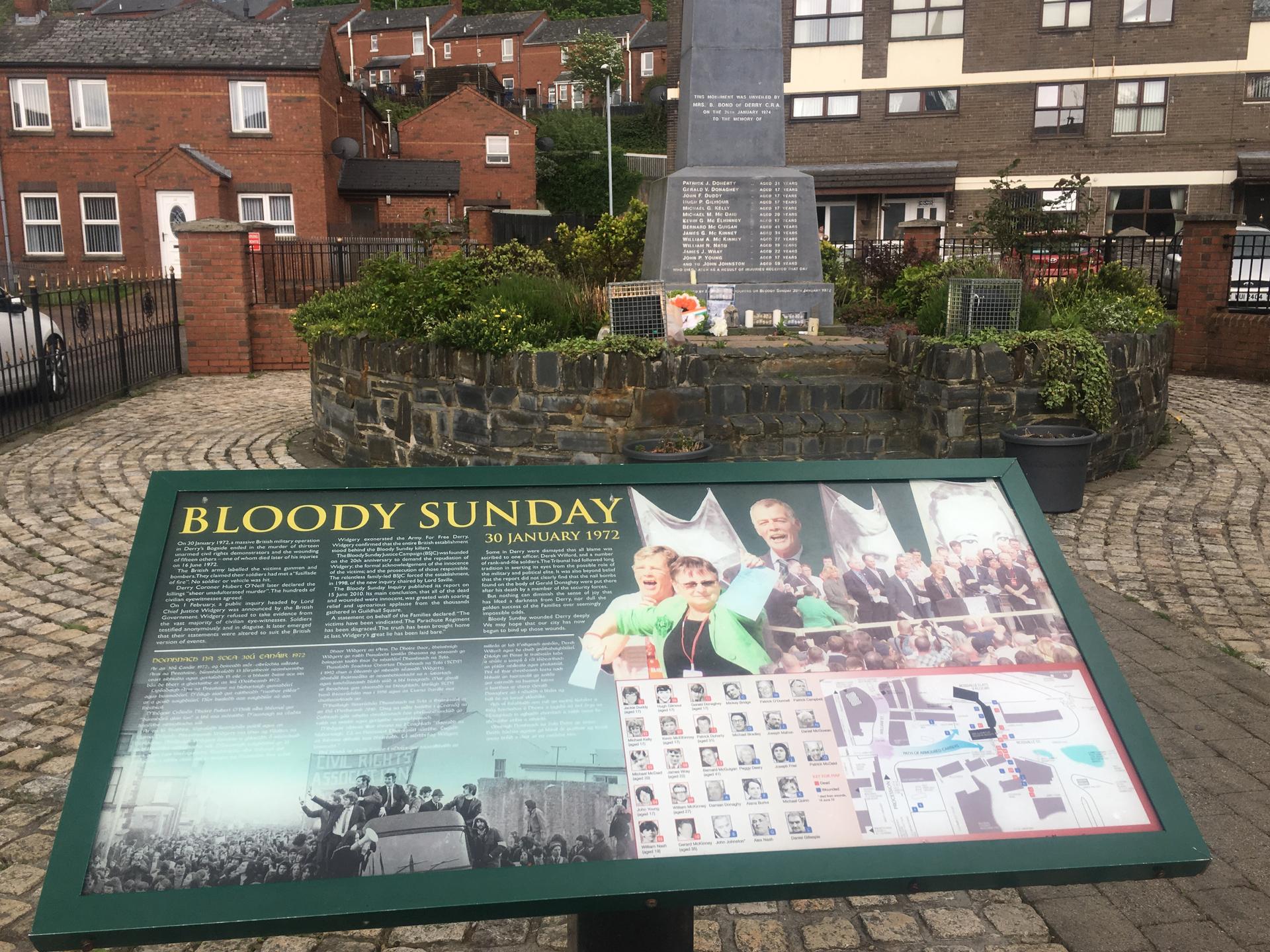 Bloody Sunday sign