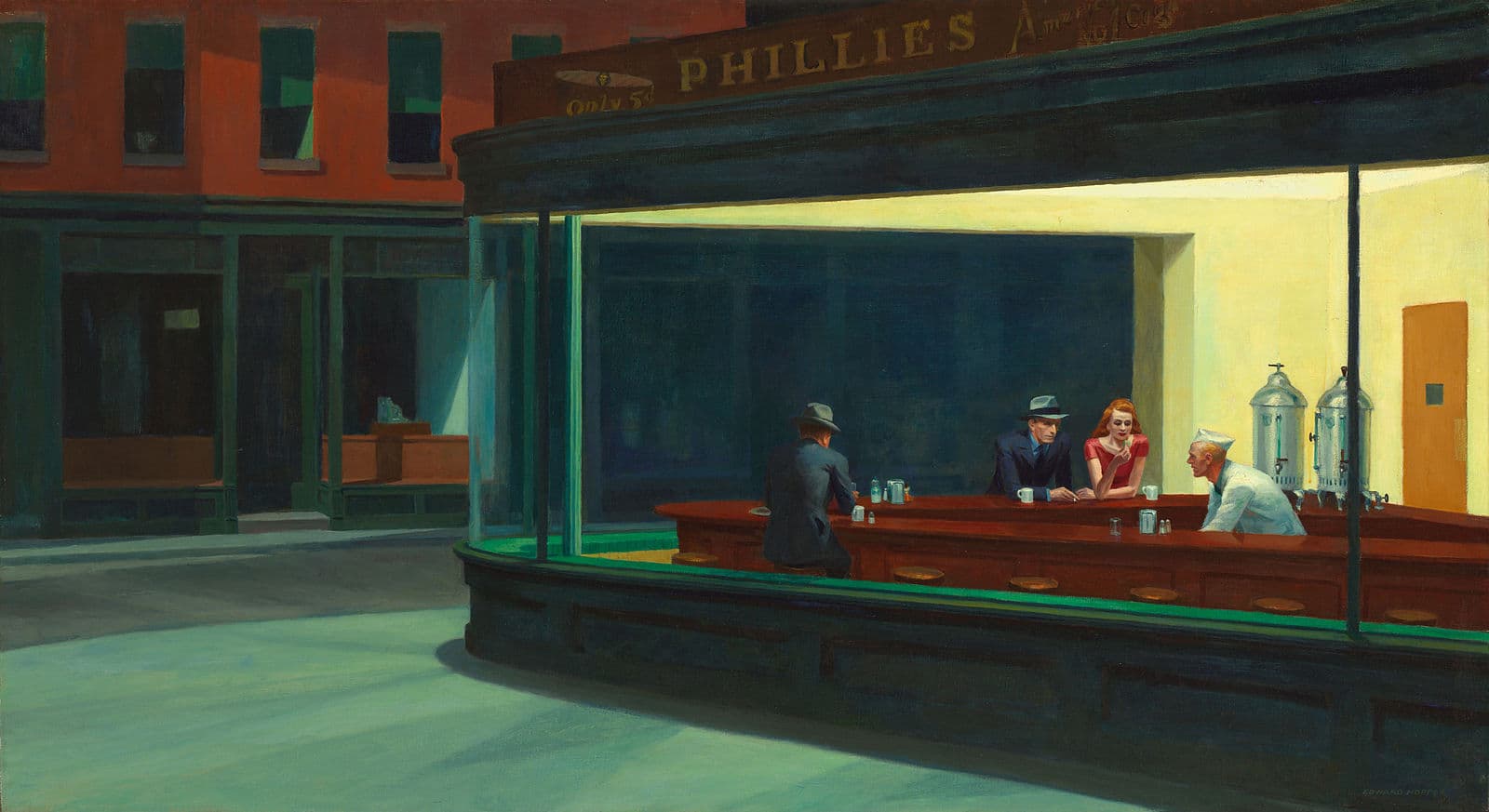 Edward Hopper, “Nighthawks” (1942)