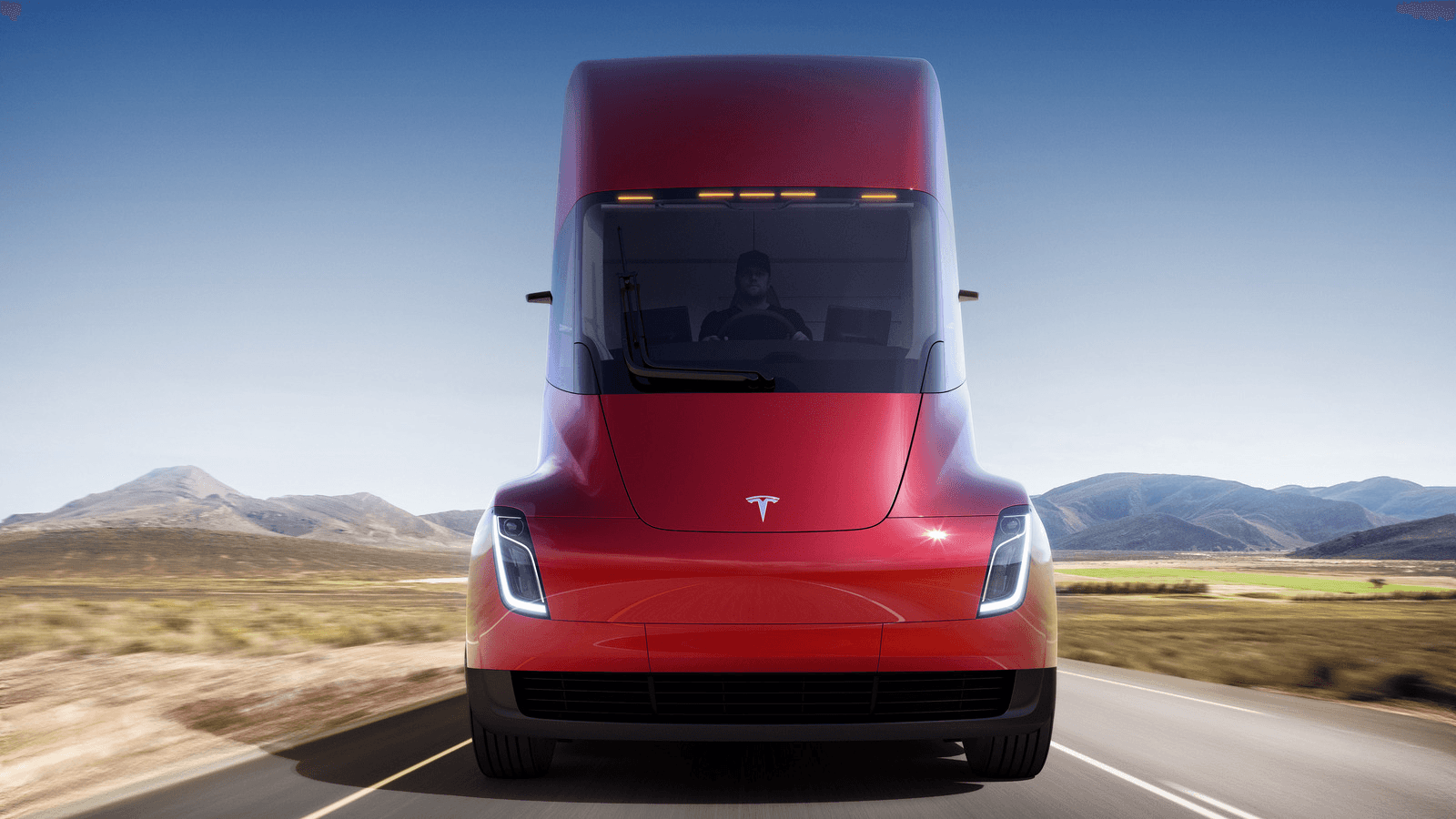 Tesla's new semi truck.