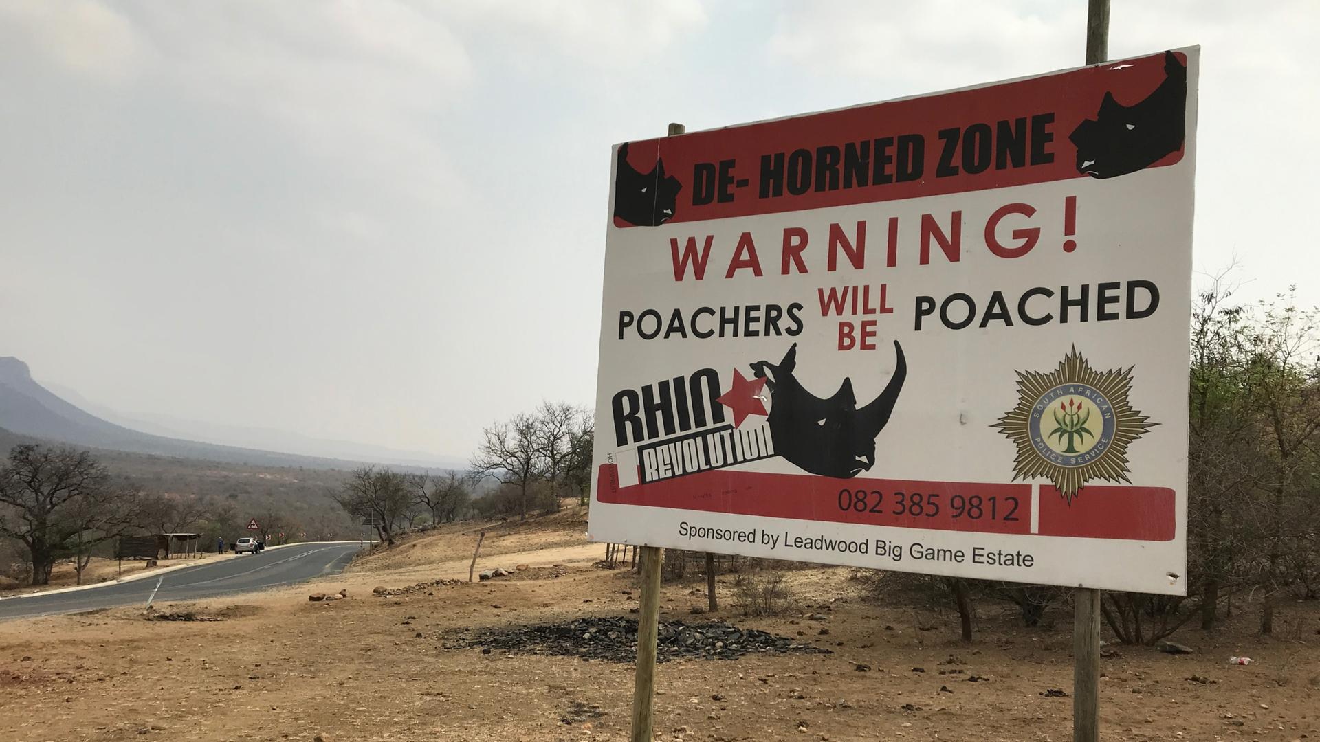 an anti-poacher billboard