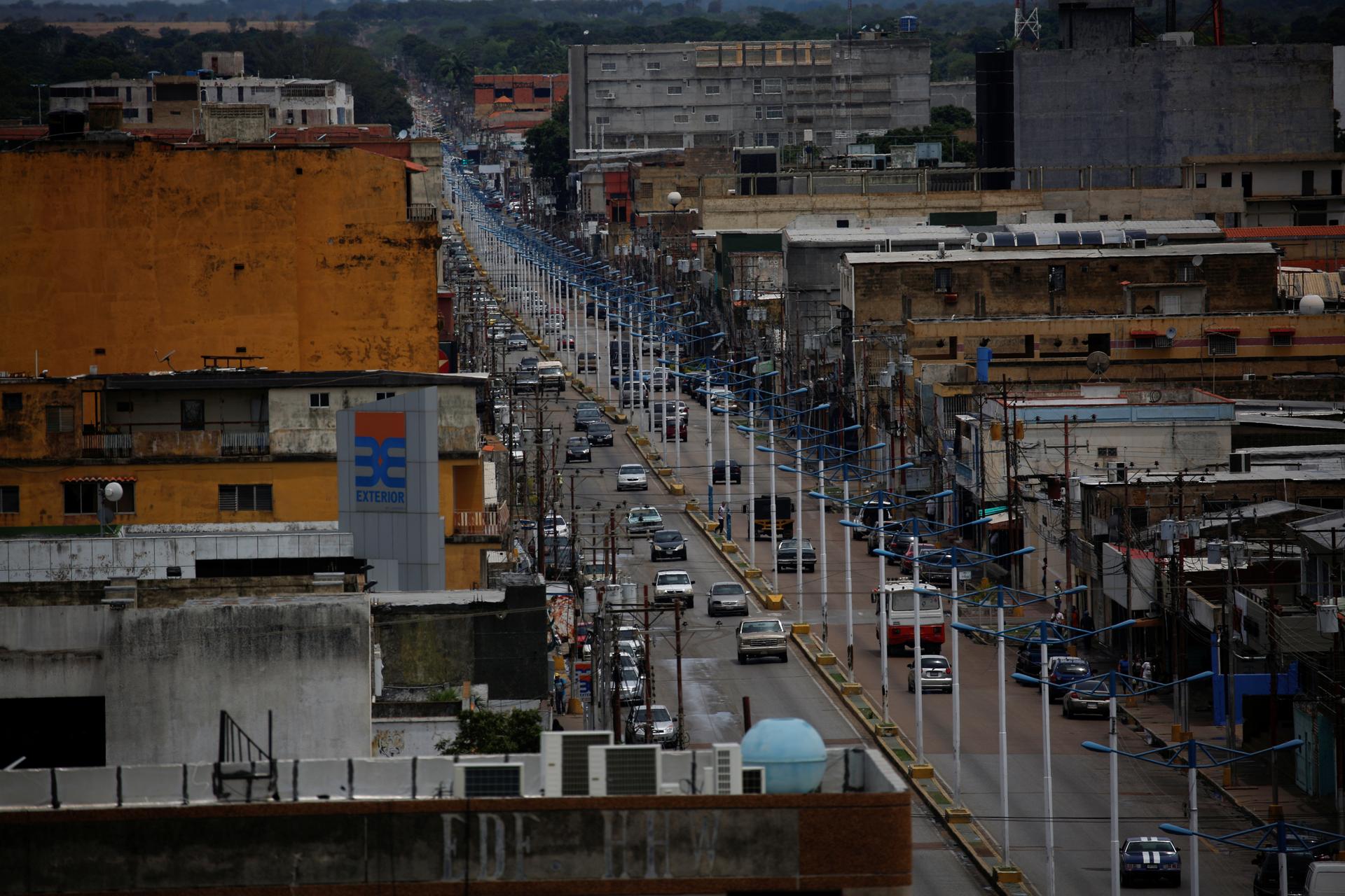 an overhead view of the town of El Tigre, Venezuela