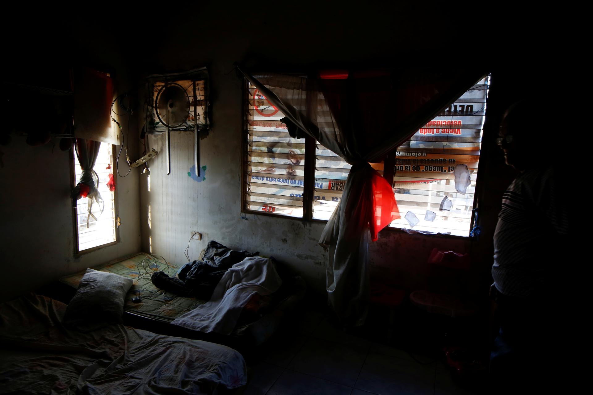 a dilapidated room in venezuela