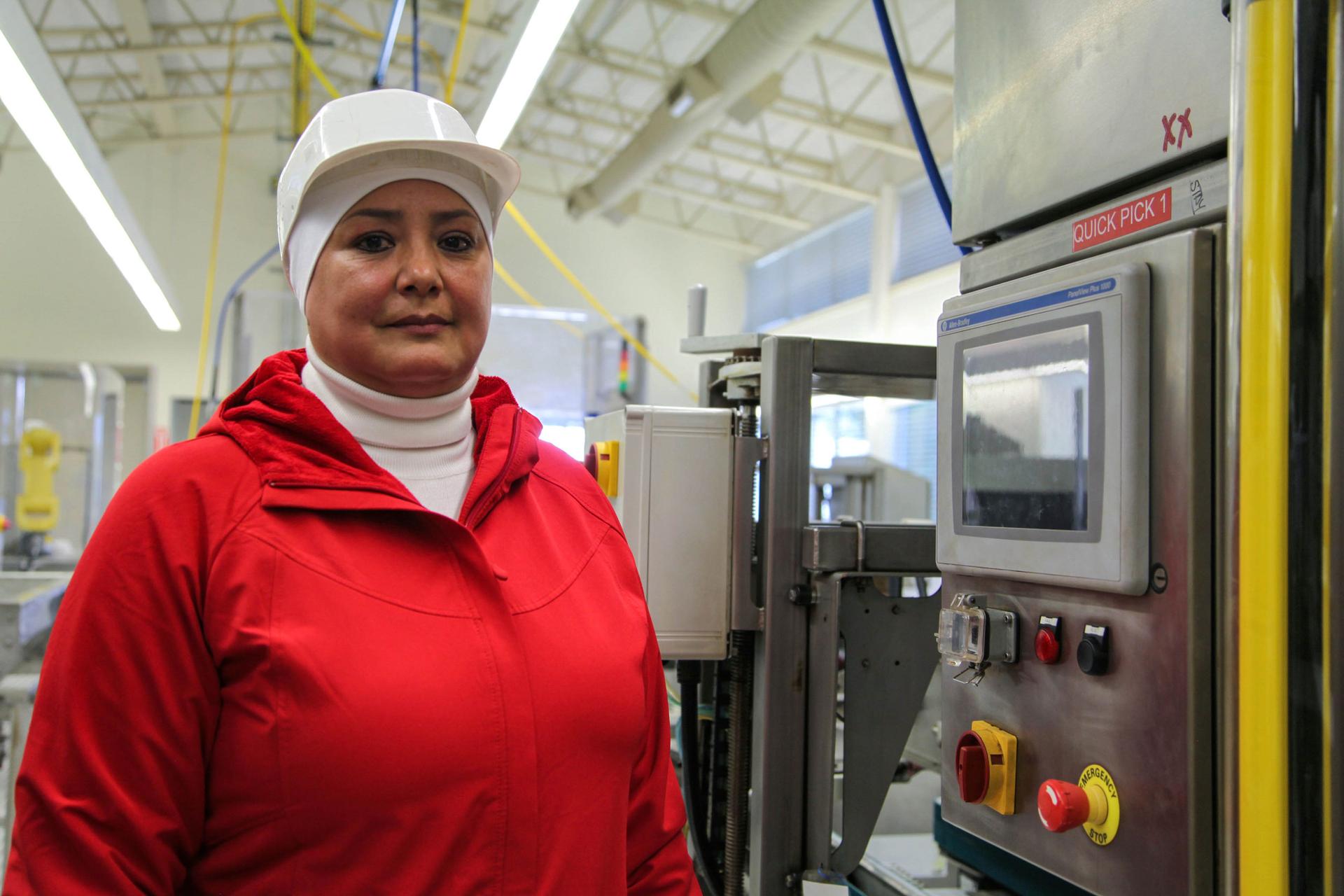 A portrait of Ana Gutierrez, a machine operator at Taylor Farms in Salinas, California. She being trained in automation. 